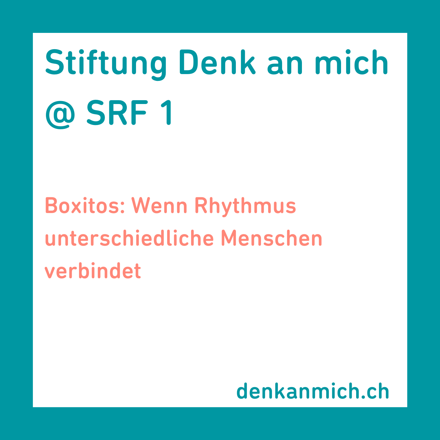 Stiftung Denk an mich auf SRF 1