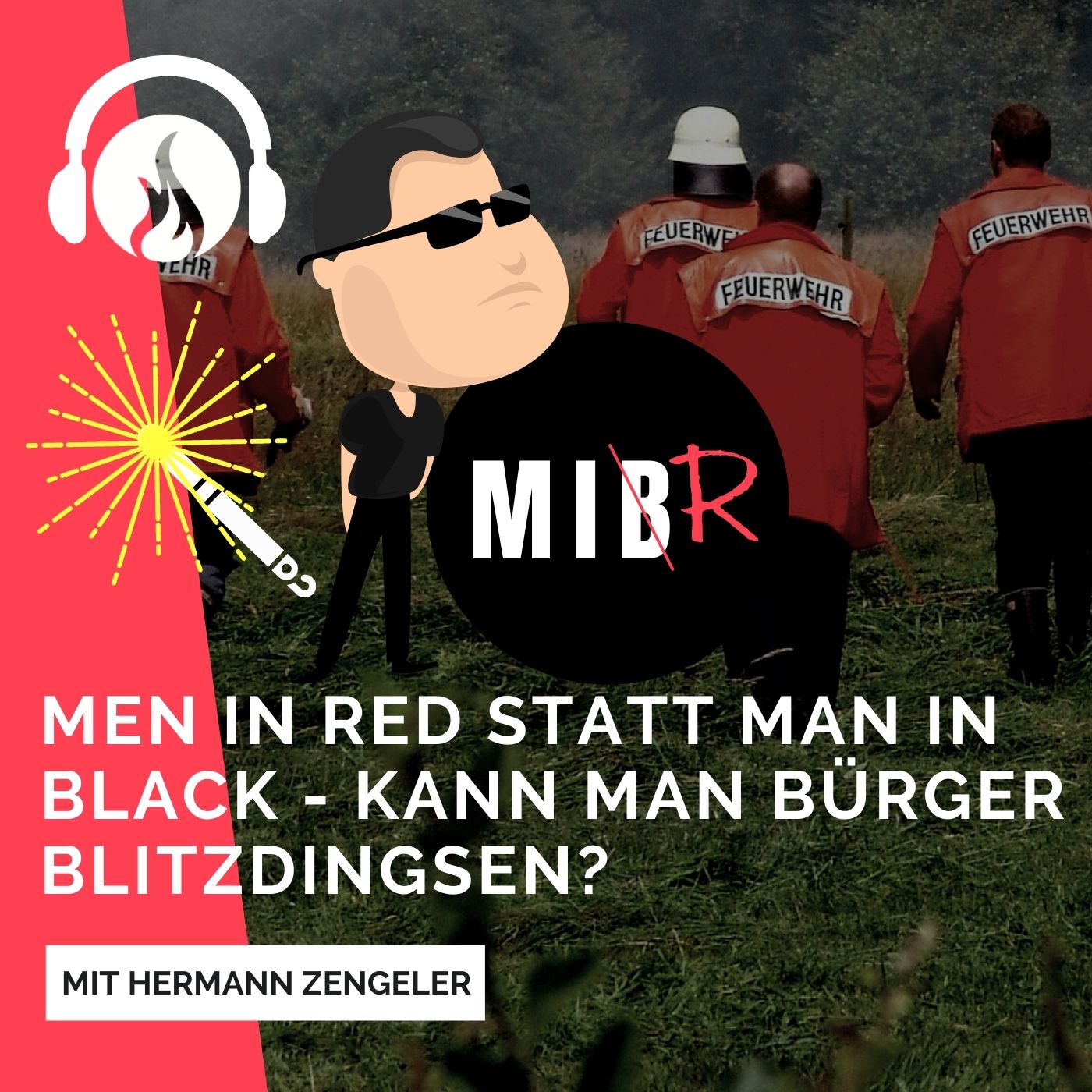 Men in red statt men in black episode artwork