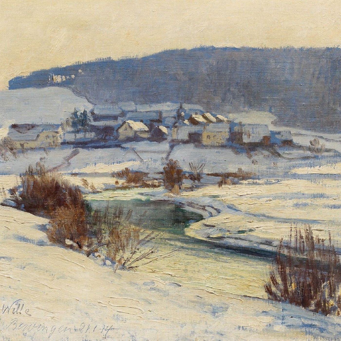 Y-061: Die Kunst (Monatsheft für freie und angewandte Kunst) über eine Ausstellung mit Fritz v. Wille (1899)