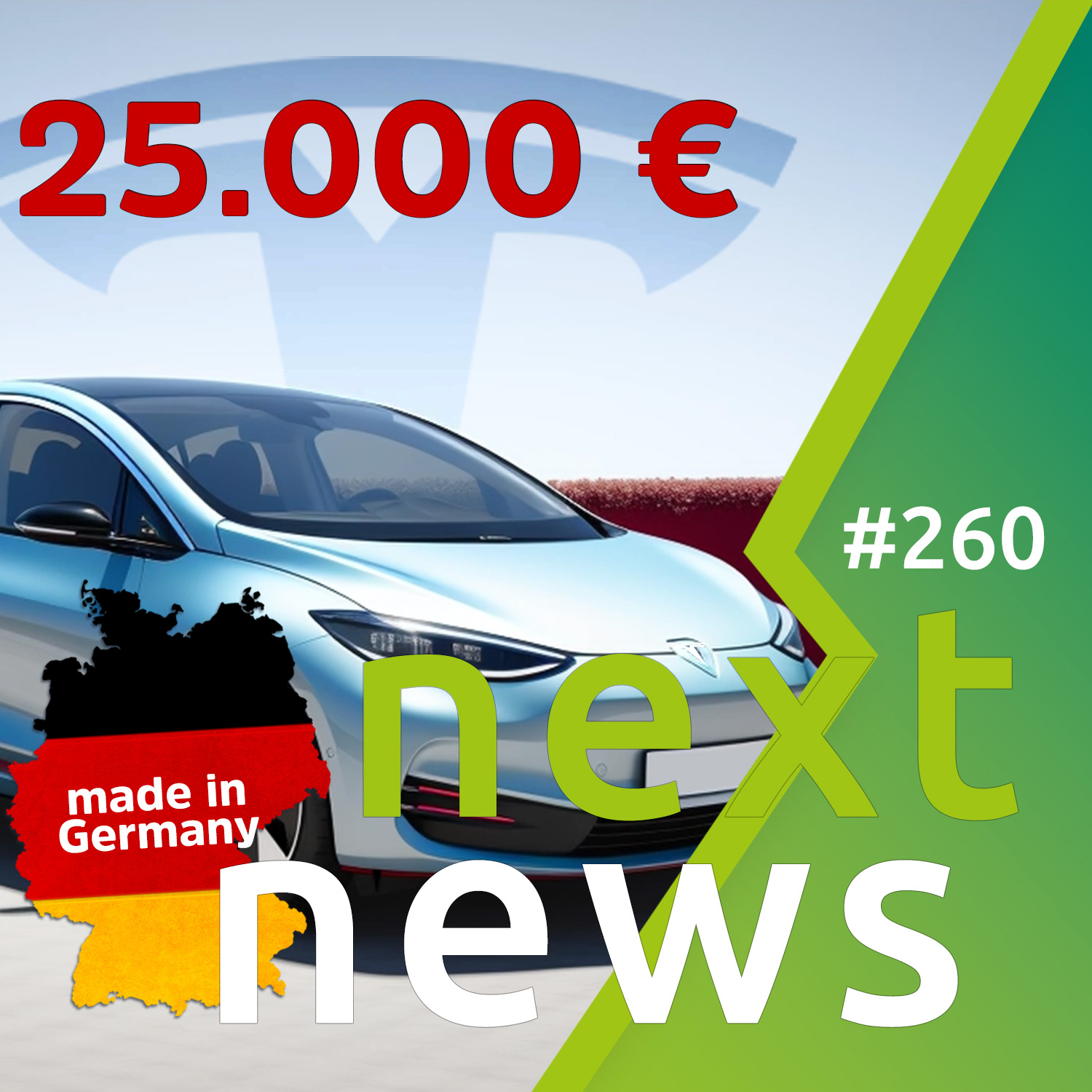 nextnews: Gratis Laden, Tesla + Supercharger News, E-Auto-Handel, Dienstwagen, Zulassungszahlen episode artwork