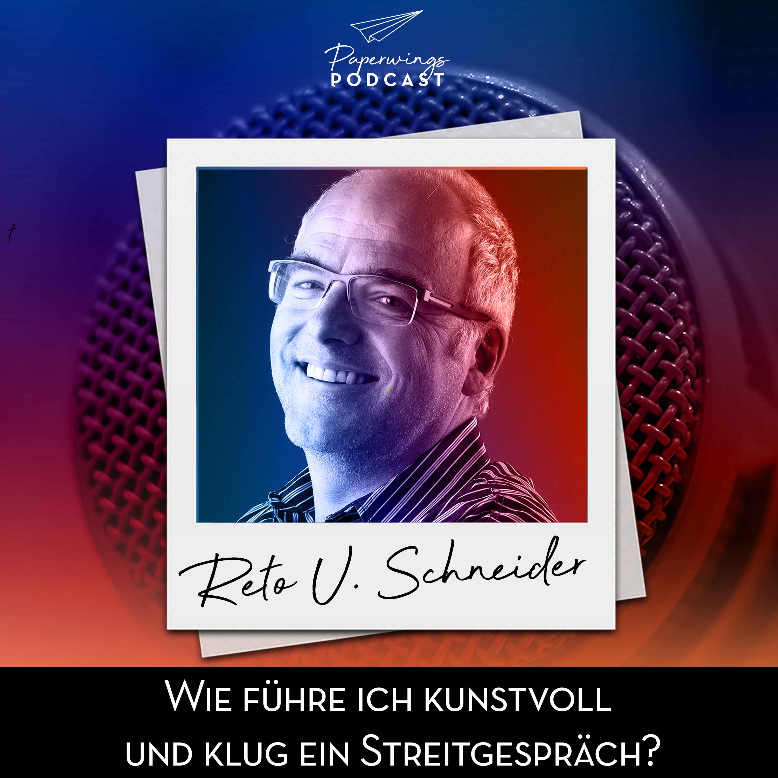 cover of episode #128 „Wie führe ich kunstvoll und klug ein Streitgespräch?“ - Danny Herzog-Braune und NZZ-Redakteur Reto Schneider