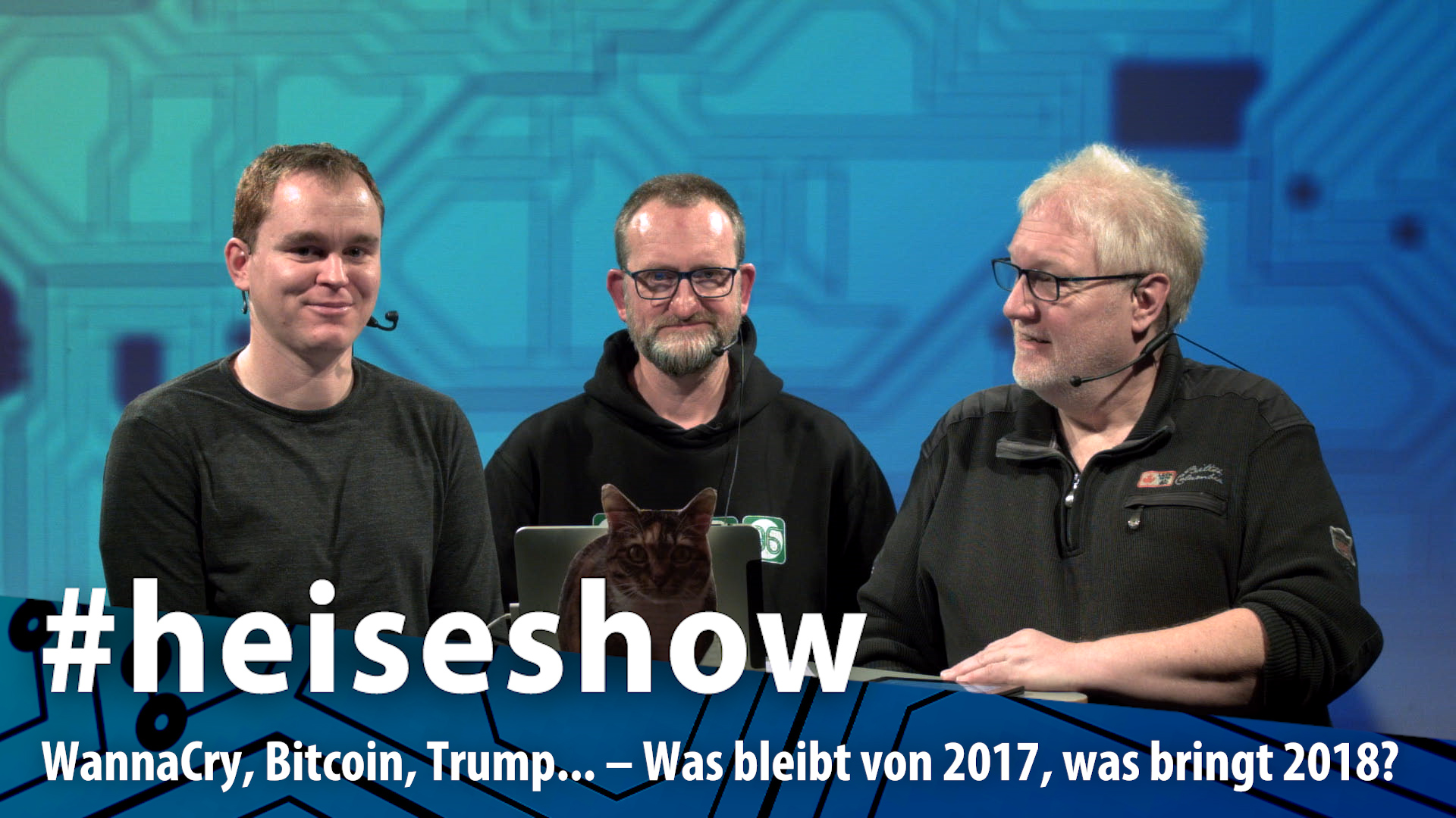 #heiseshow: WannaCry, Bitcoin, Trump... – Was bleibt von 2017, was bringt 2018?