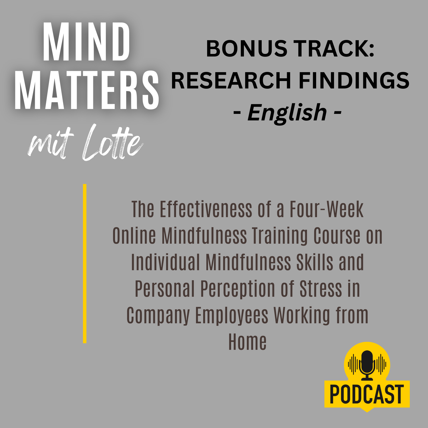 BONUS The Effectiveness of a Four-Week Online Mindfulness Course for People in Company Employees Working from Home BONUS The Effectiveness of a Four-Week Online Mindfulness Course for People in Company Employees Working from Home