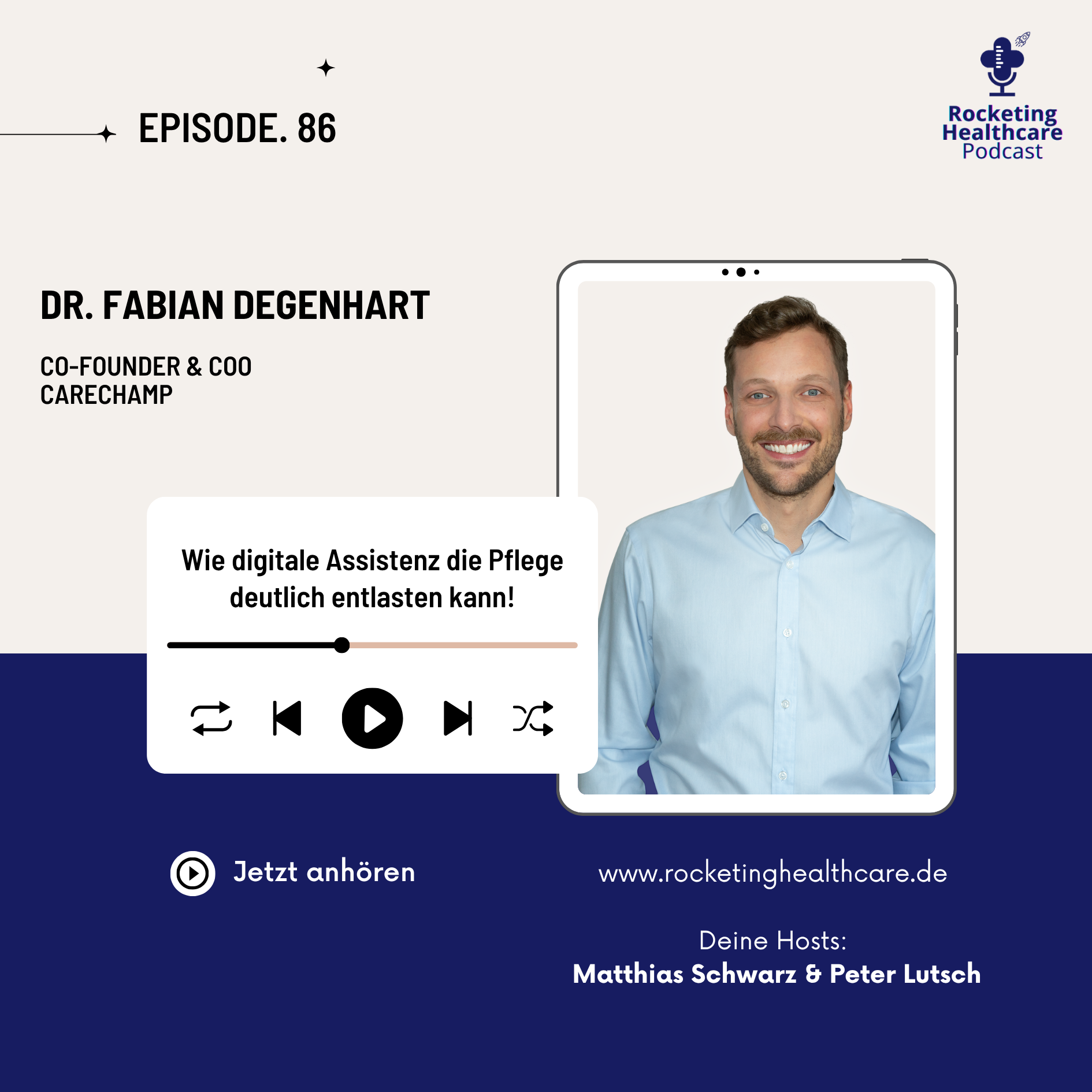 RHC 086: Wie digitale Assistenz die Pflege deutlich entlasten kann episode artwork