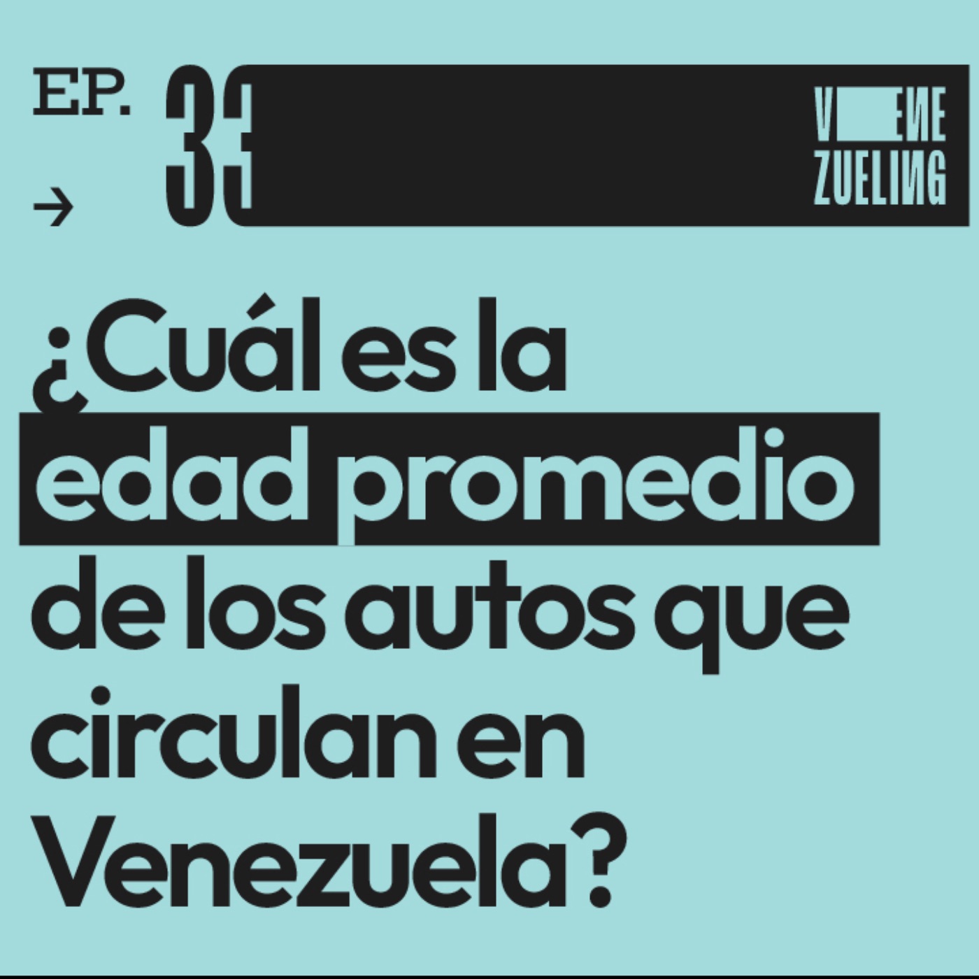¿Cuál es la edad promedio de los autos que circulan en Venezuela?