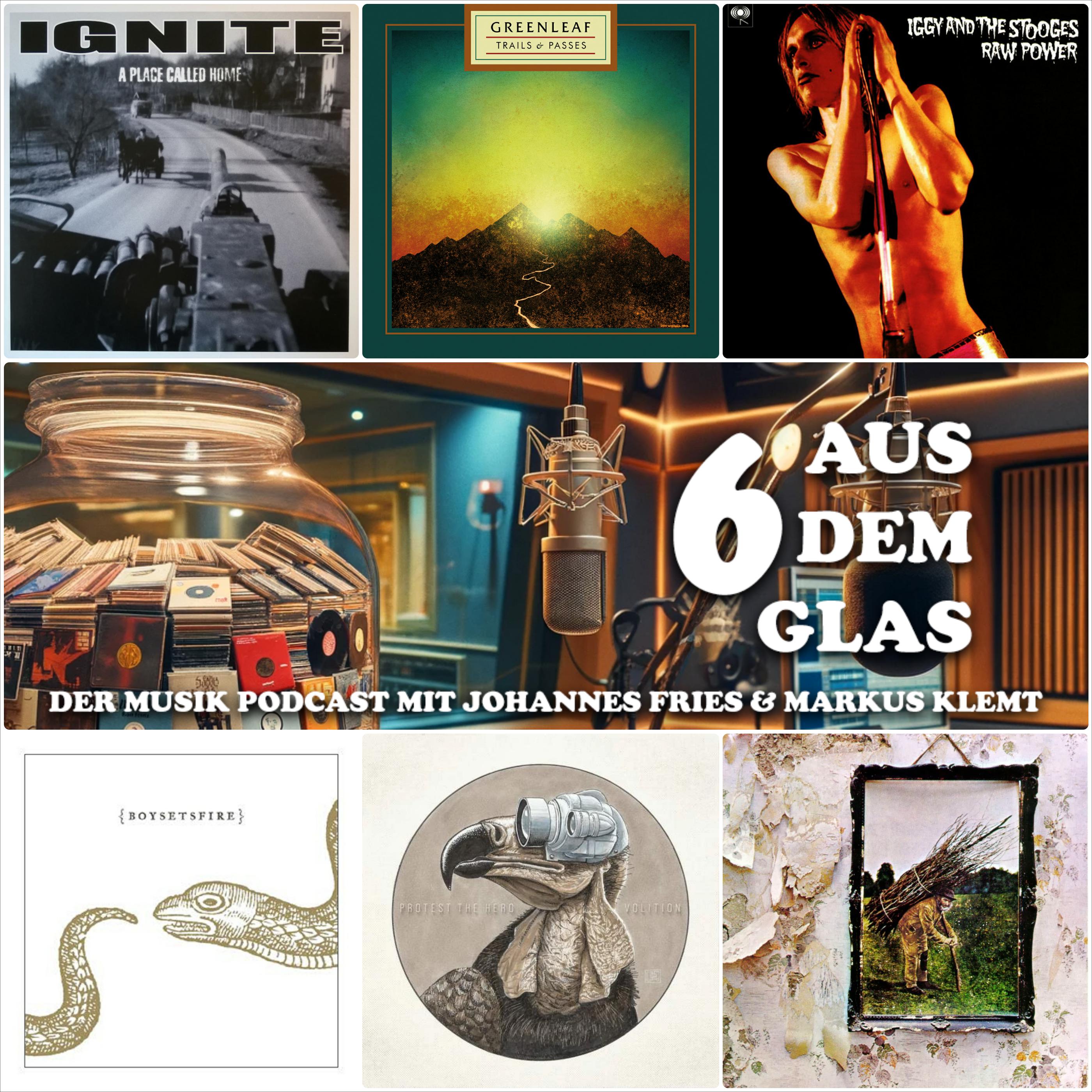 6 aus dem Glas