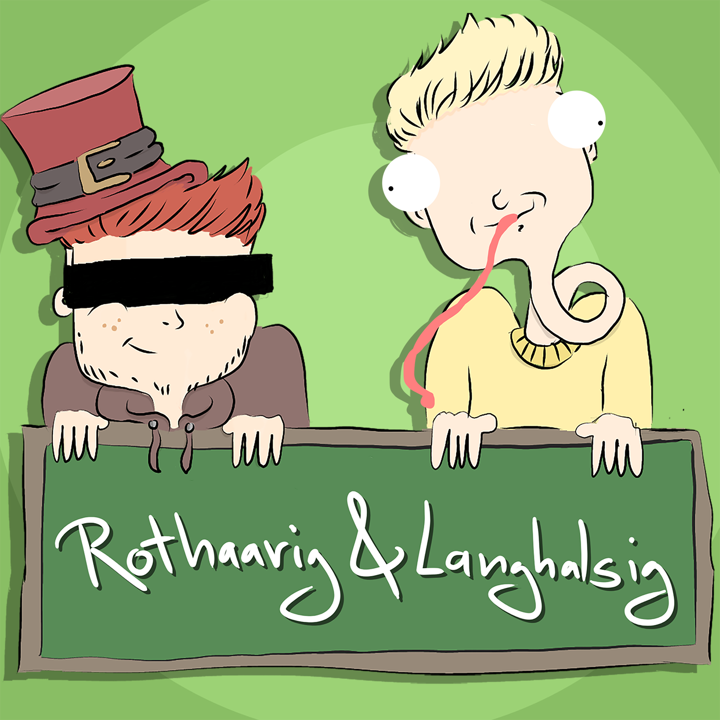 Rothaarig und Langhalsig