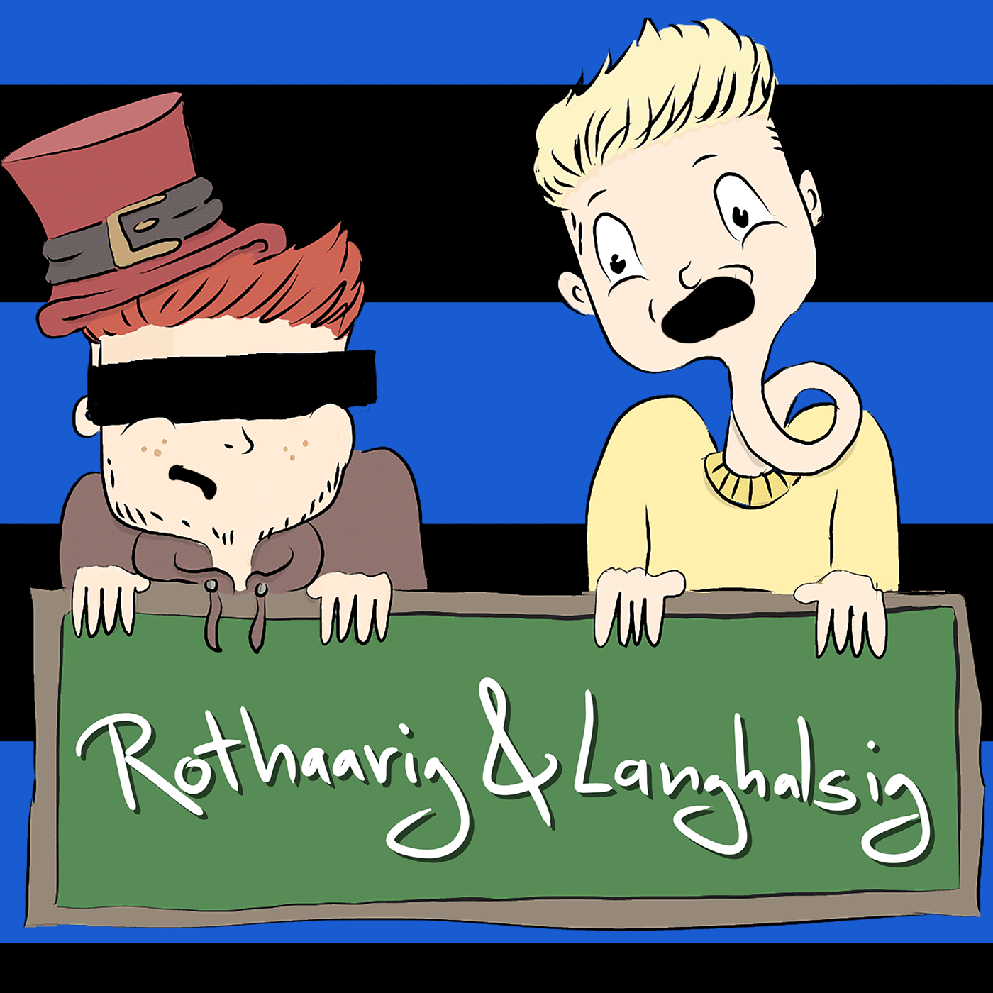 Rothaarig und Langhalsig