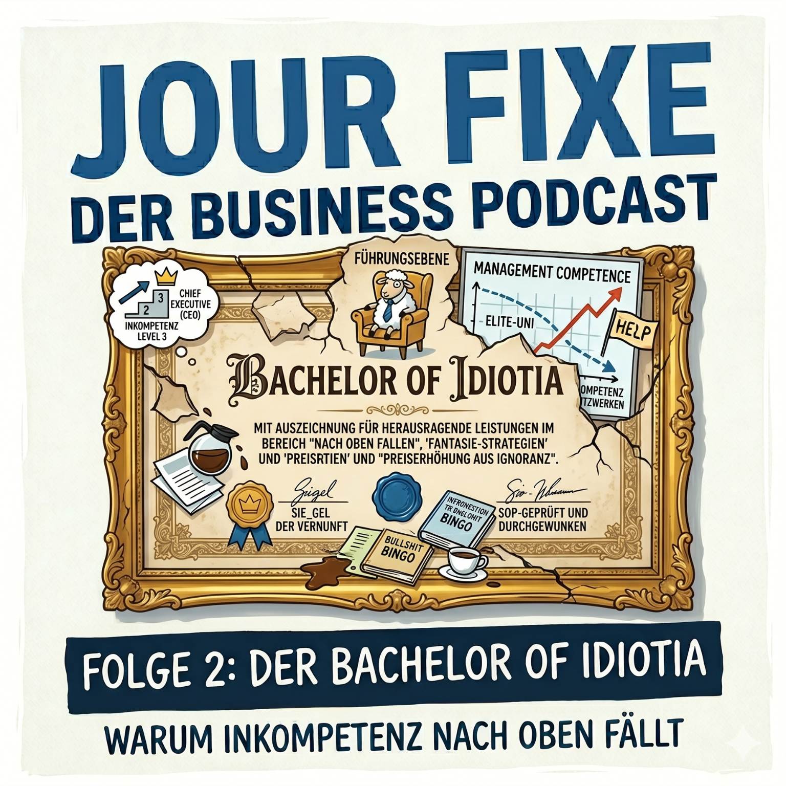 Jour Fixe #2: Bachelor of Idiotia – Warum Inkompetenz nach oben fällt episode artwork