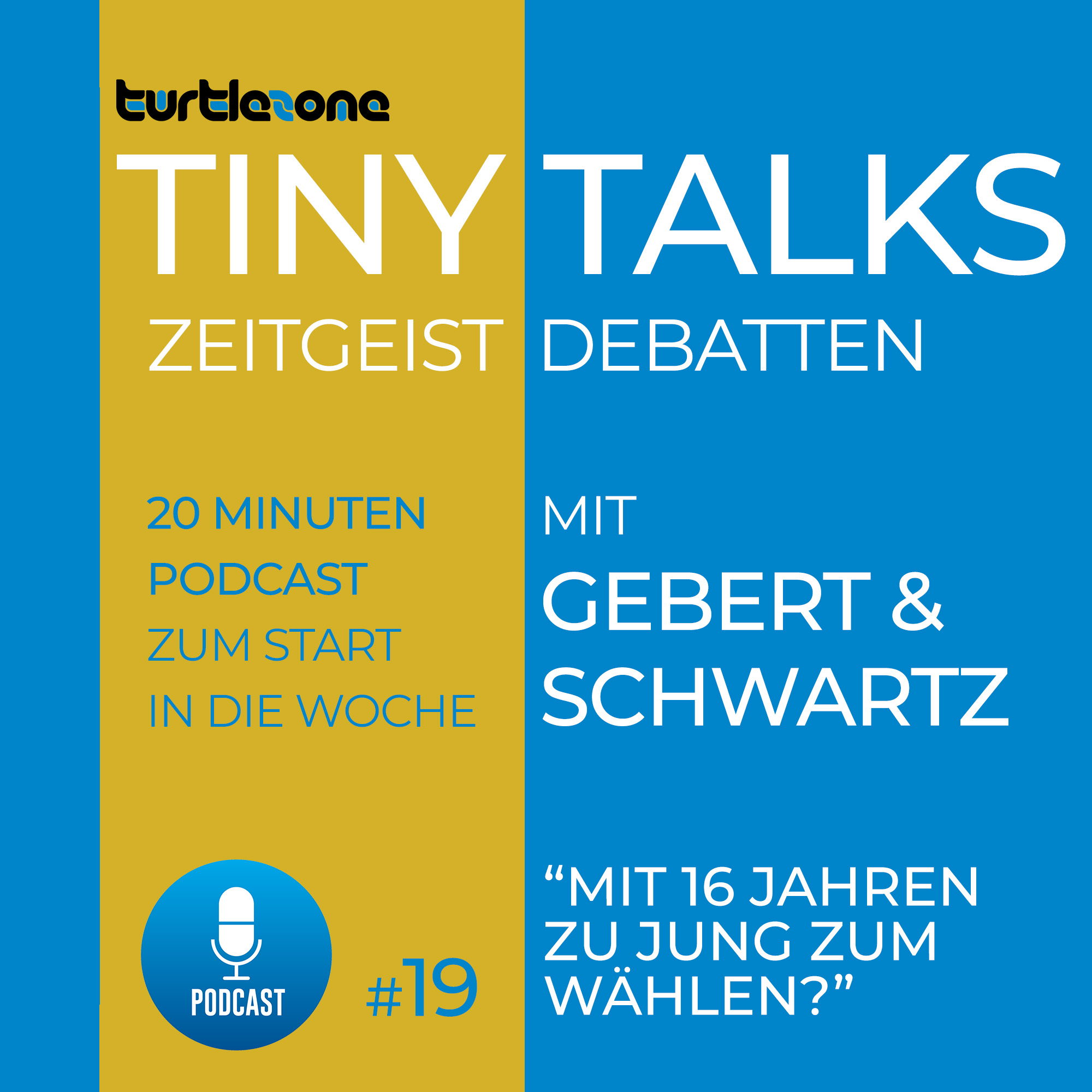 Turtlezone Tiny Talks - Der Debatten-Podcast mit Gebert und Schwartz