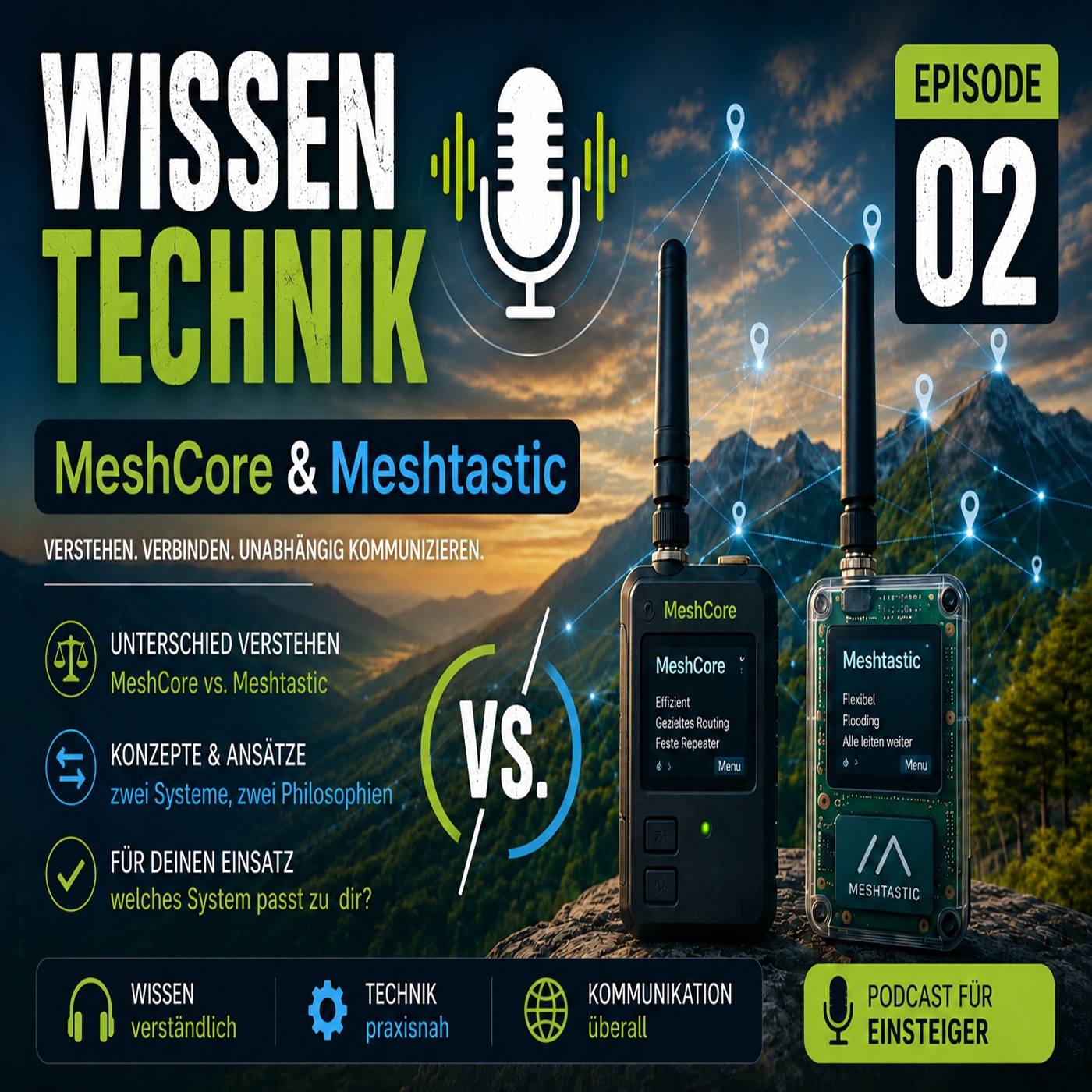 WISSEN TECHNIK - MeshCore & Meshtastic - 2. Episode