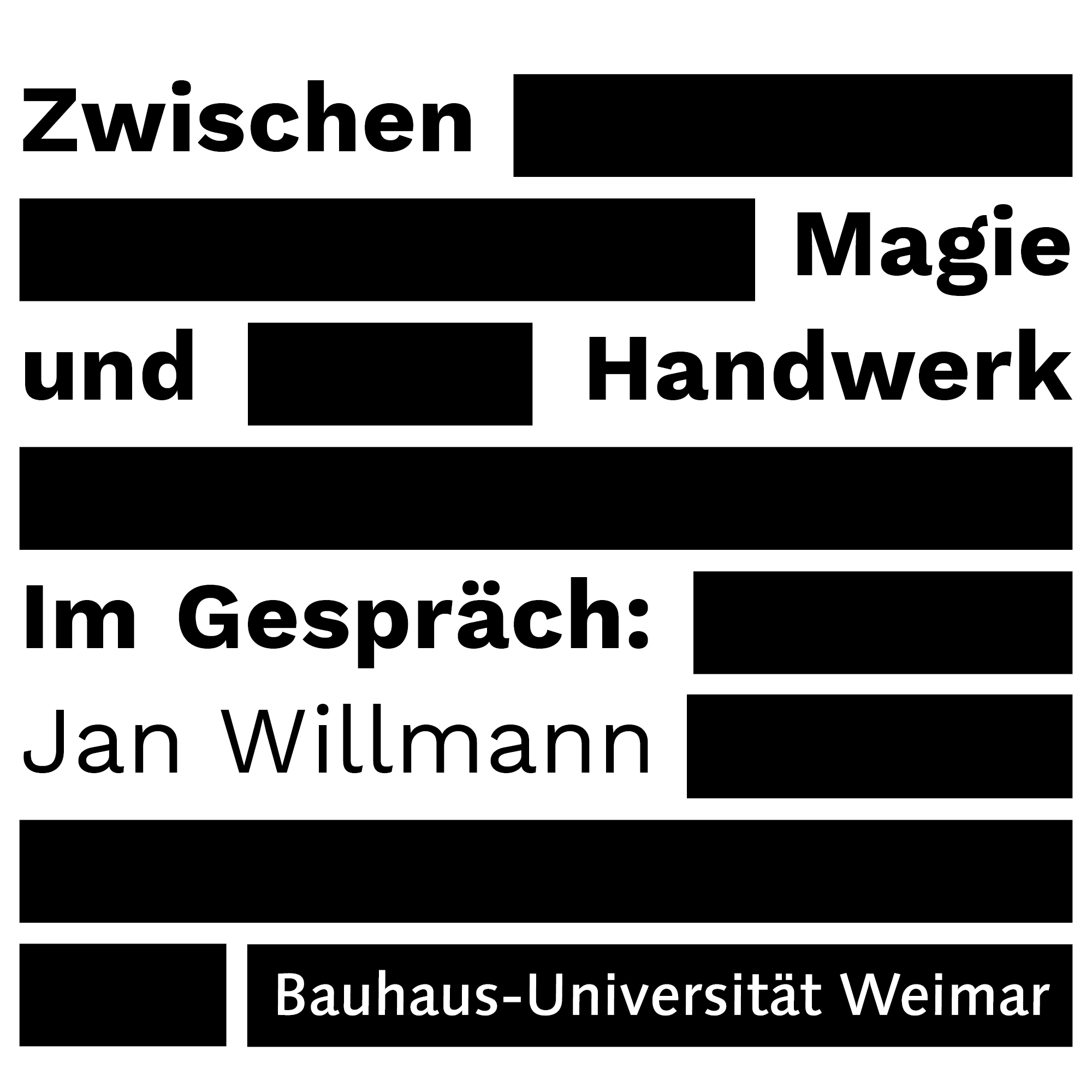 Zwischen Magie und Handwerk