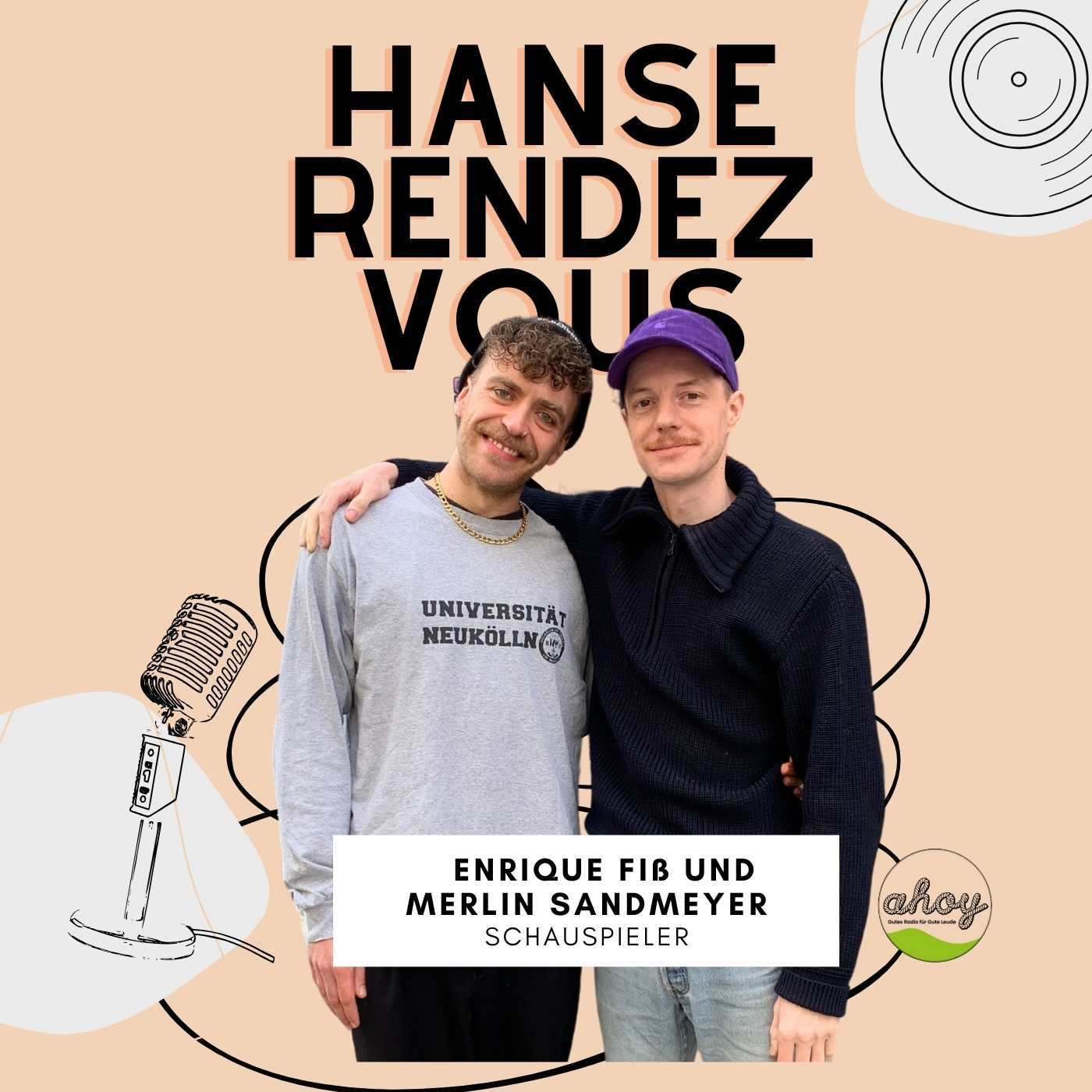 Schauspieler Merlin Sandmeyer und Enrique Fiß beim HANSE RENDEZVOUS episode artwork