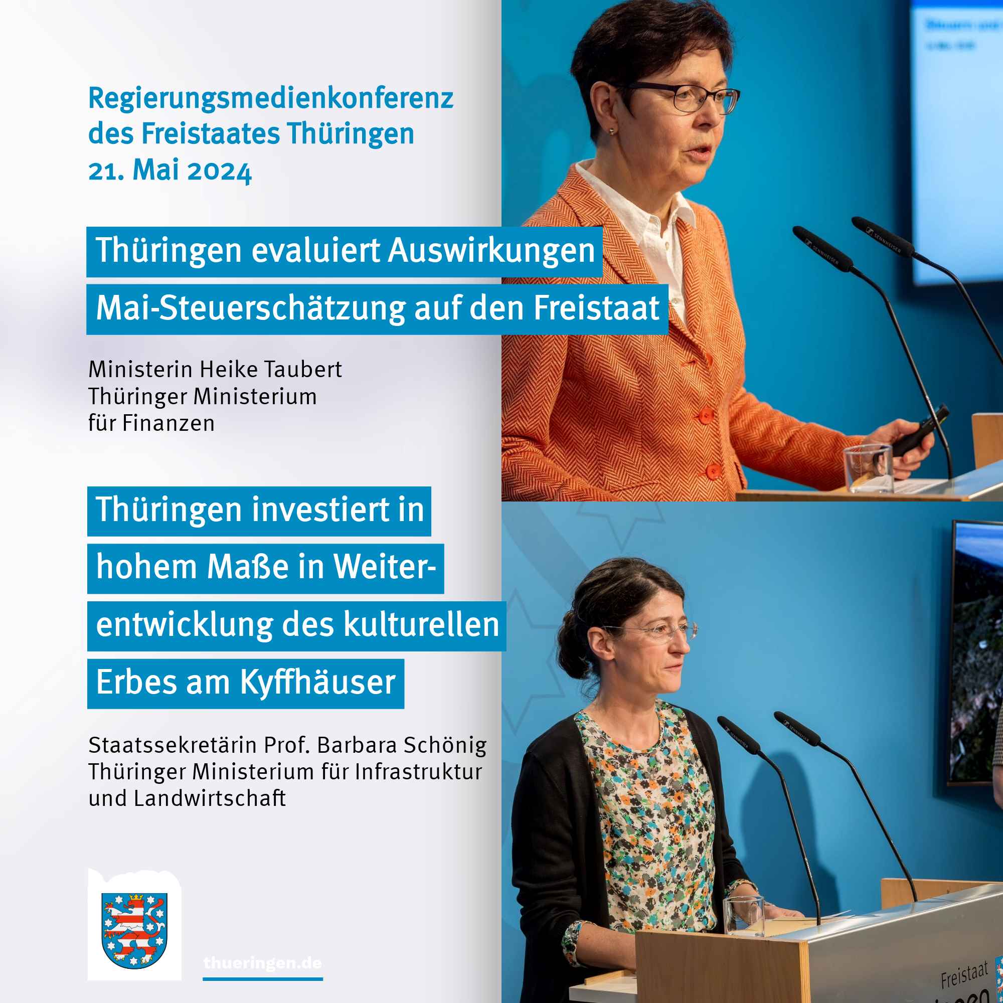 Regierungsmedienkonferenz des Freistaats Thüringen