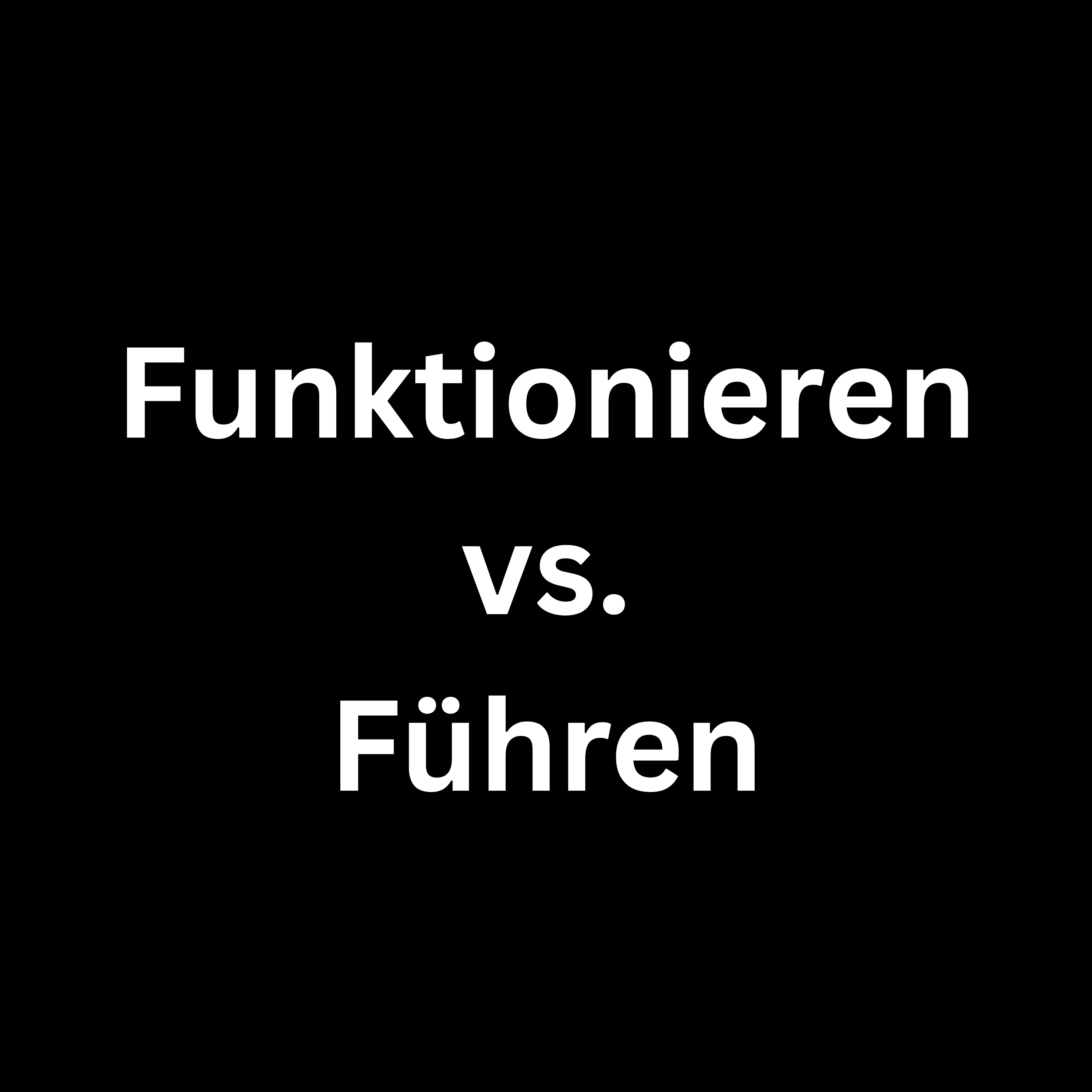 Klar. Nicht für alle.