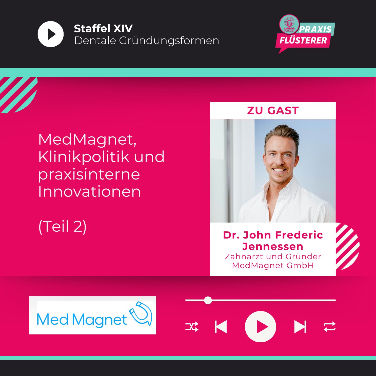 #187: MedMagnet, Klinikpolitik und praxisinterne Innovationen | Teil 2 mit Dr. John Jennessen