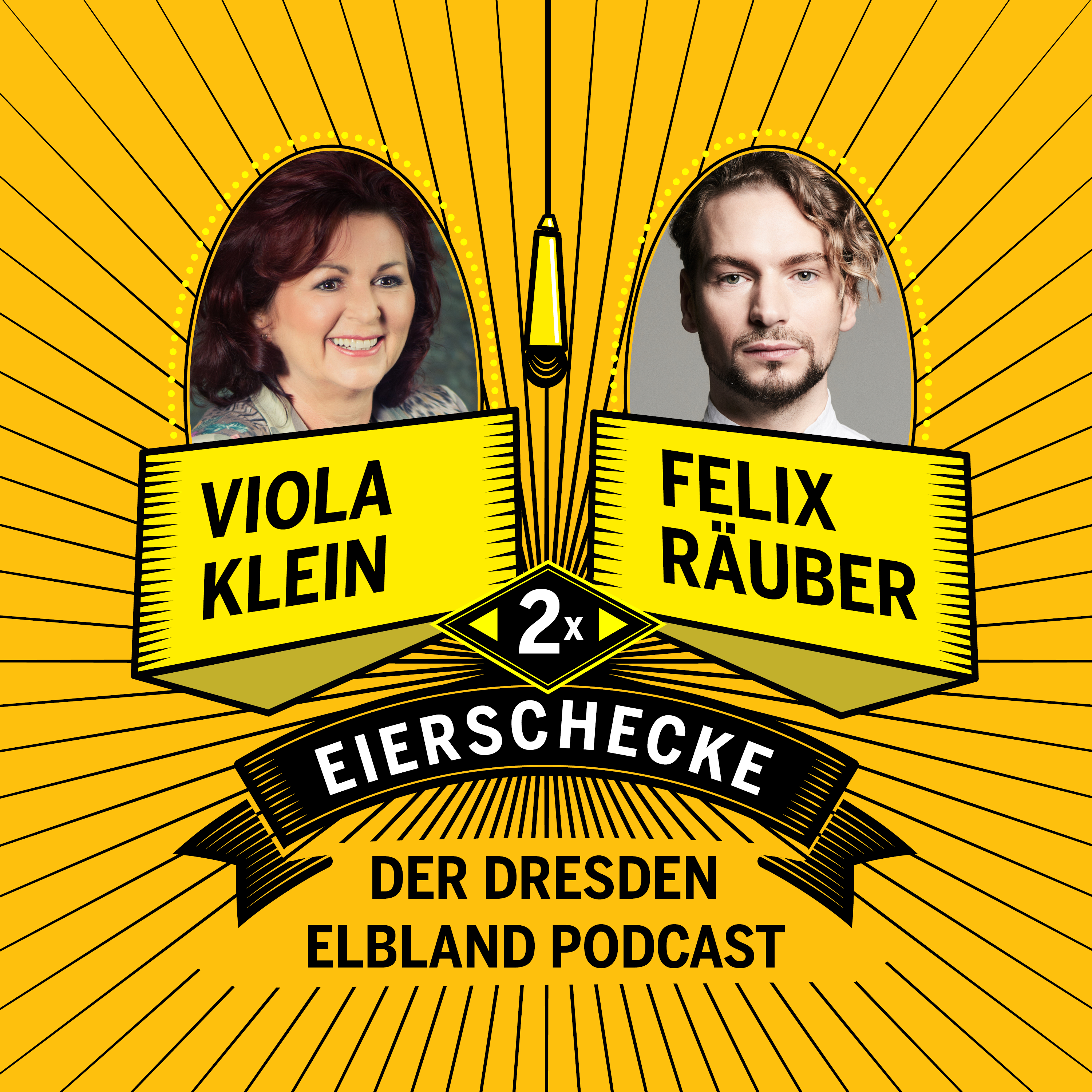 Viola Klein und Felix Räuber beim Grillen an der Elbe