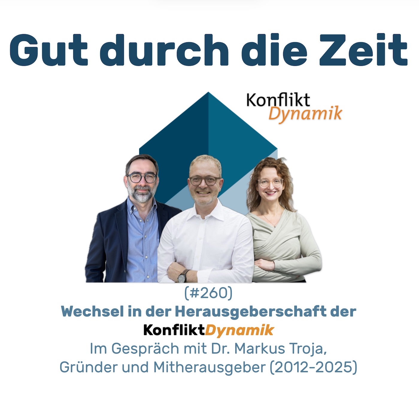 Gut durch die Zeit. Der Podcast rund um Mediation, Konflikt-Coaching und Organisationsberatung.