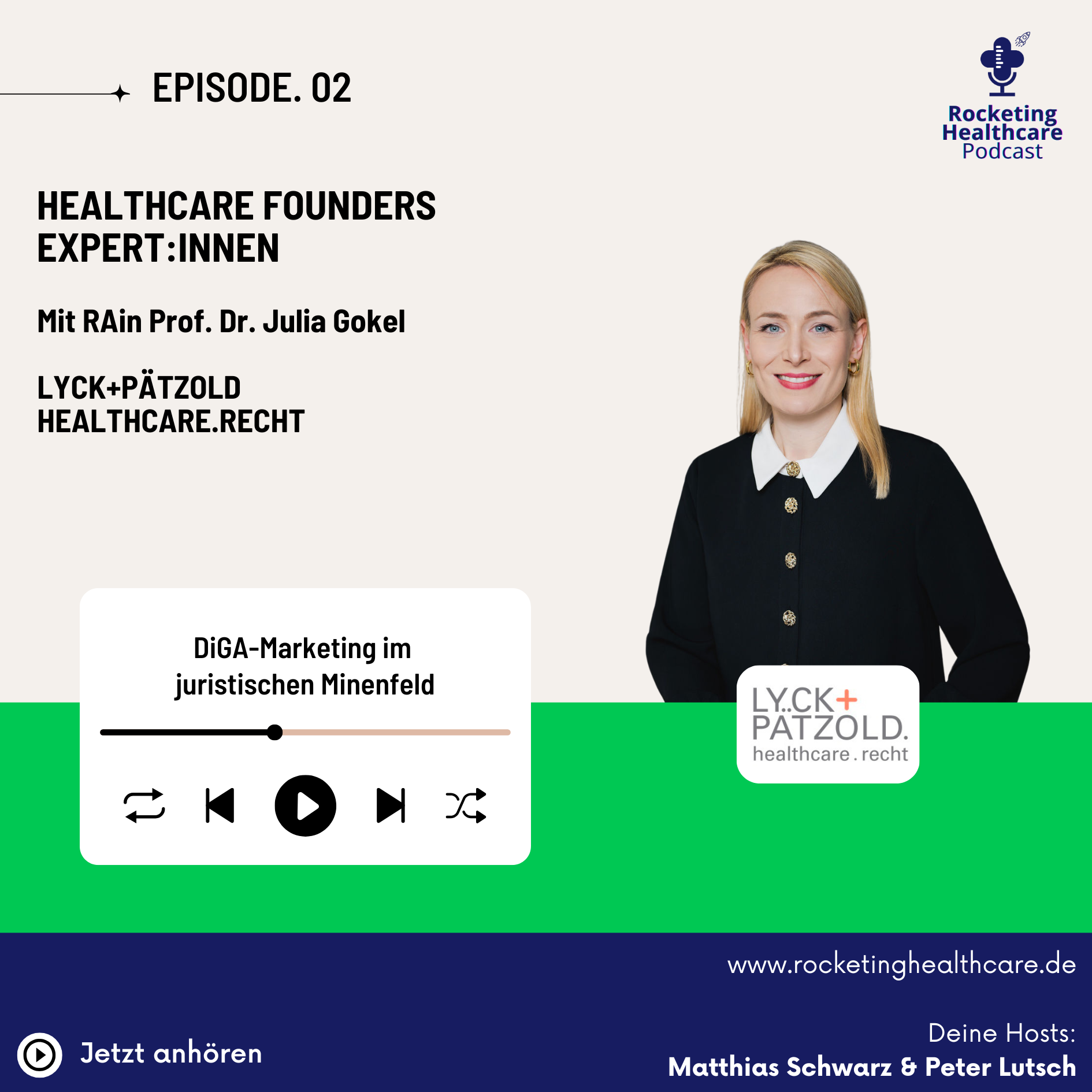 HF02: DiGA-Marketing im juristischen Minenfeld, mit Prof. Dr. Julia Gokel episode artwork