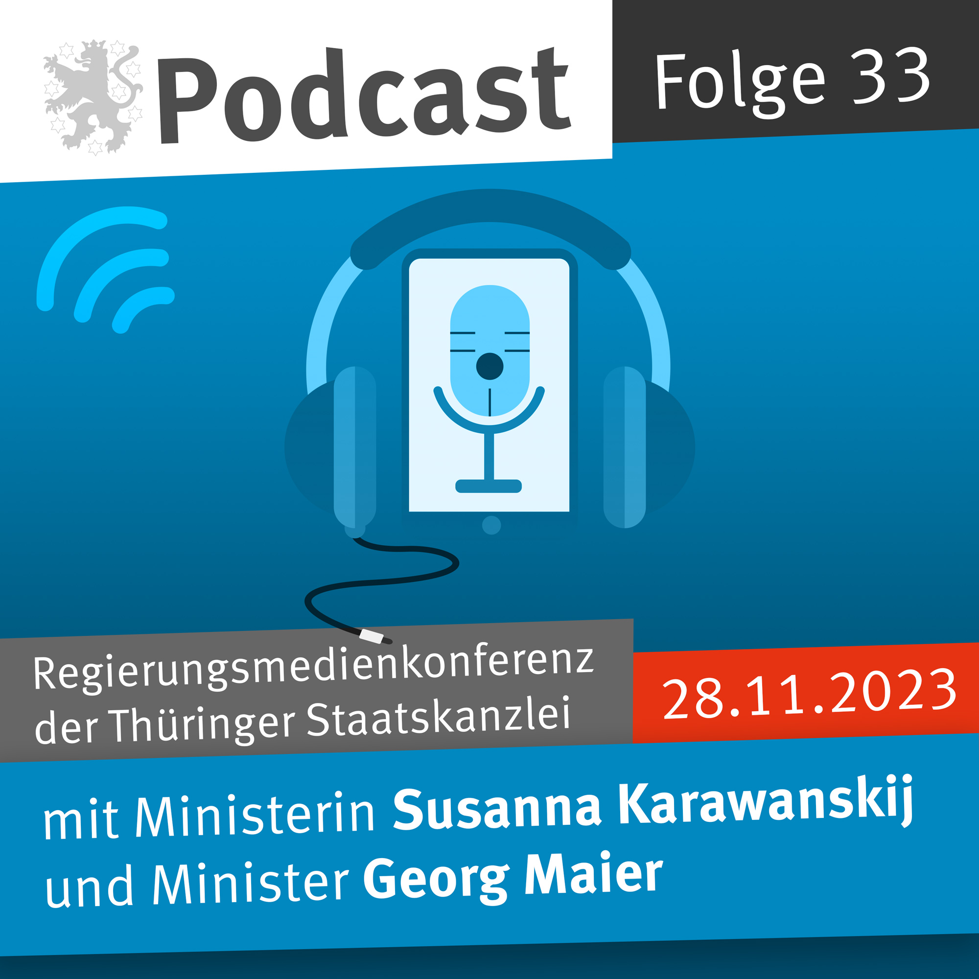 Regierungsmedienkonferenz des Freistaats Thüringen