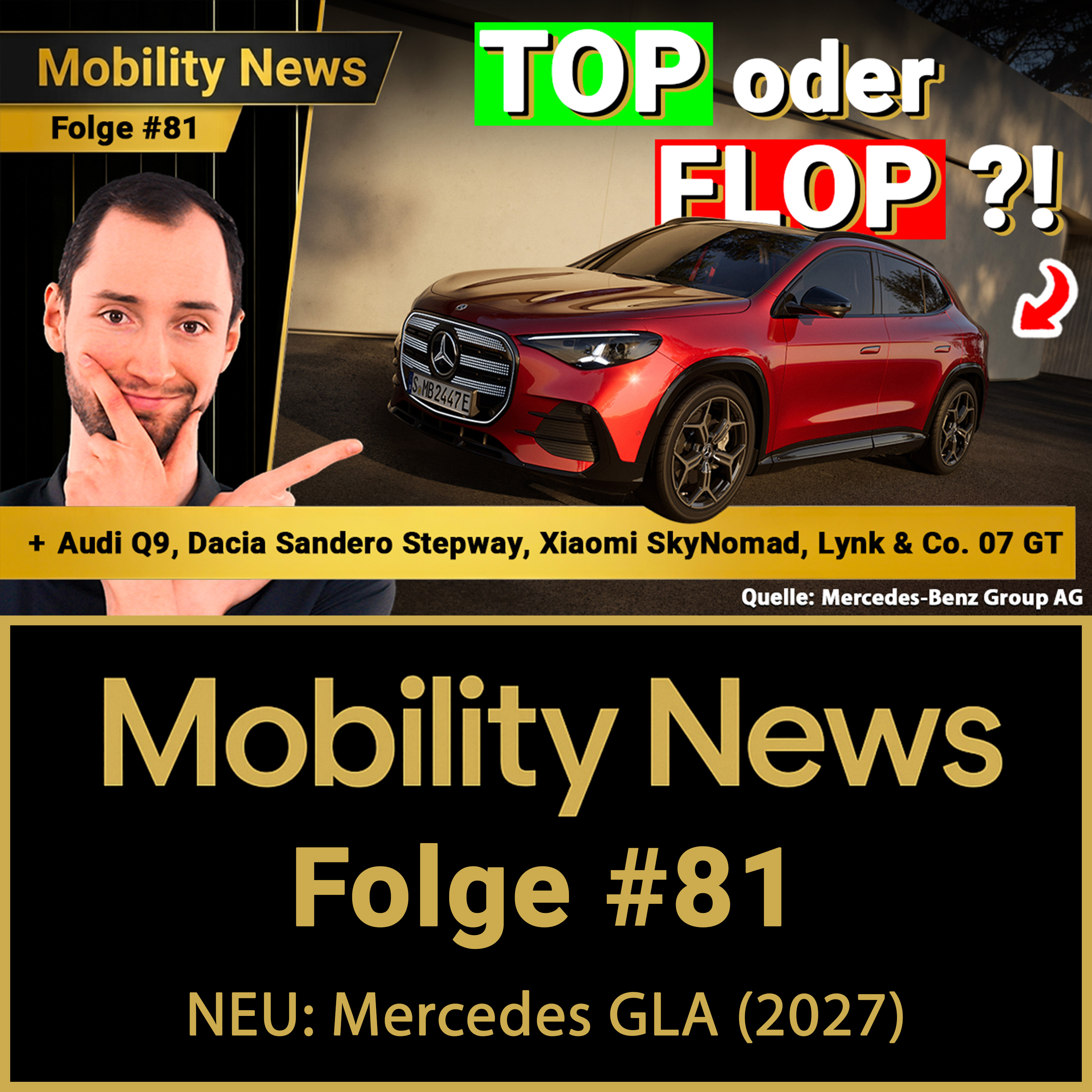 UNTER 50.000 EURO! Ist das DER Durchbruch für Mercedes im Massenmarkt? GLA 2027 | Mobility News #81 episode artwork