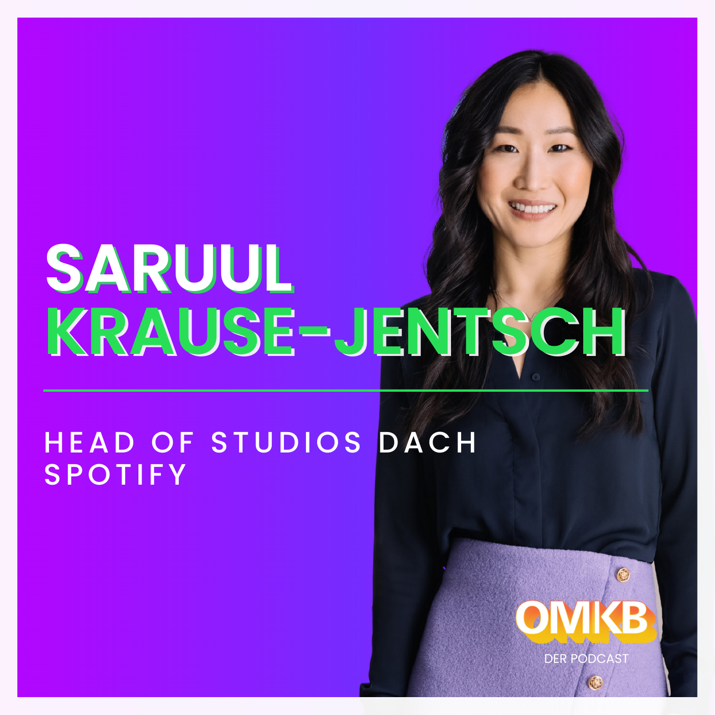 Cover der Podcast-Episode: Spotify leitet Next-Level-Podcast Ära ein. Diese neuen Features werden kommen. Saruul Krause-Jentsch im Interview