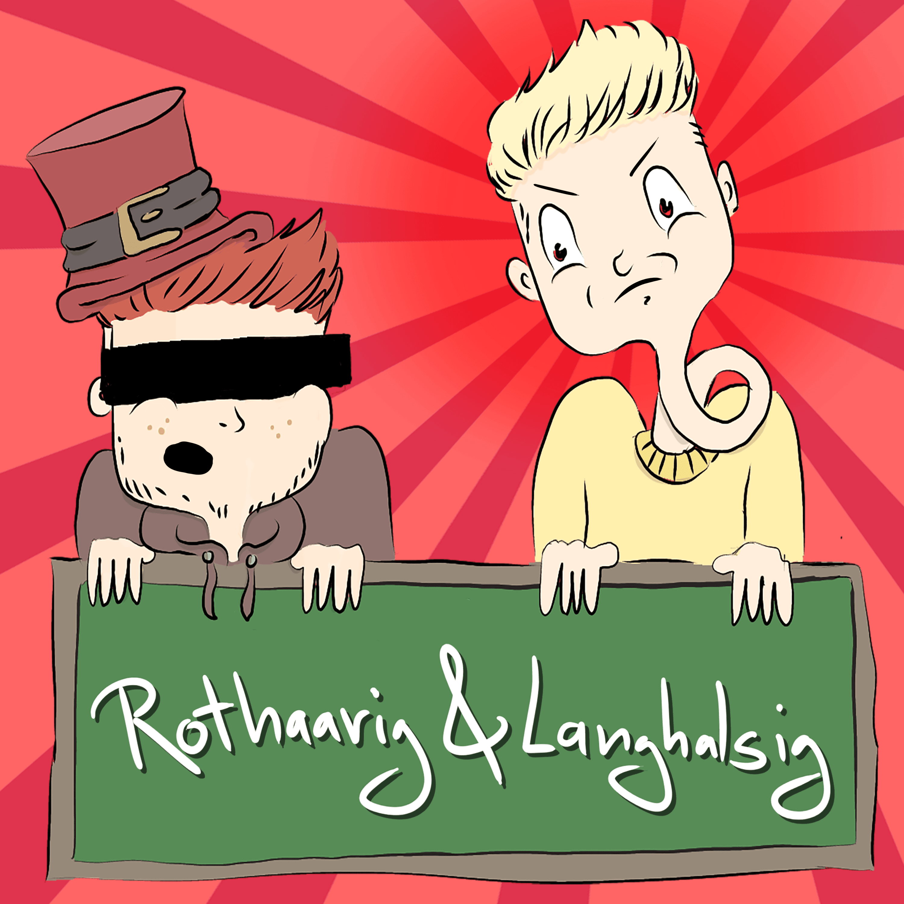 Rothaarig und Langhalsig
