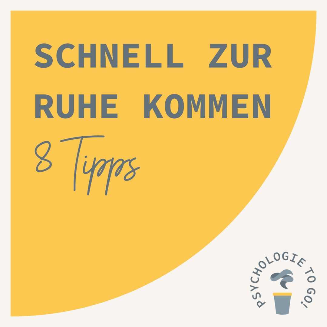 Schnell zur Ruhe kommen (8 Tipps) - podcast episode cover