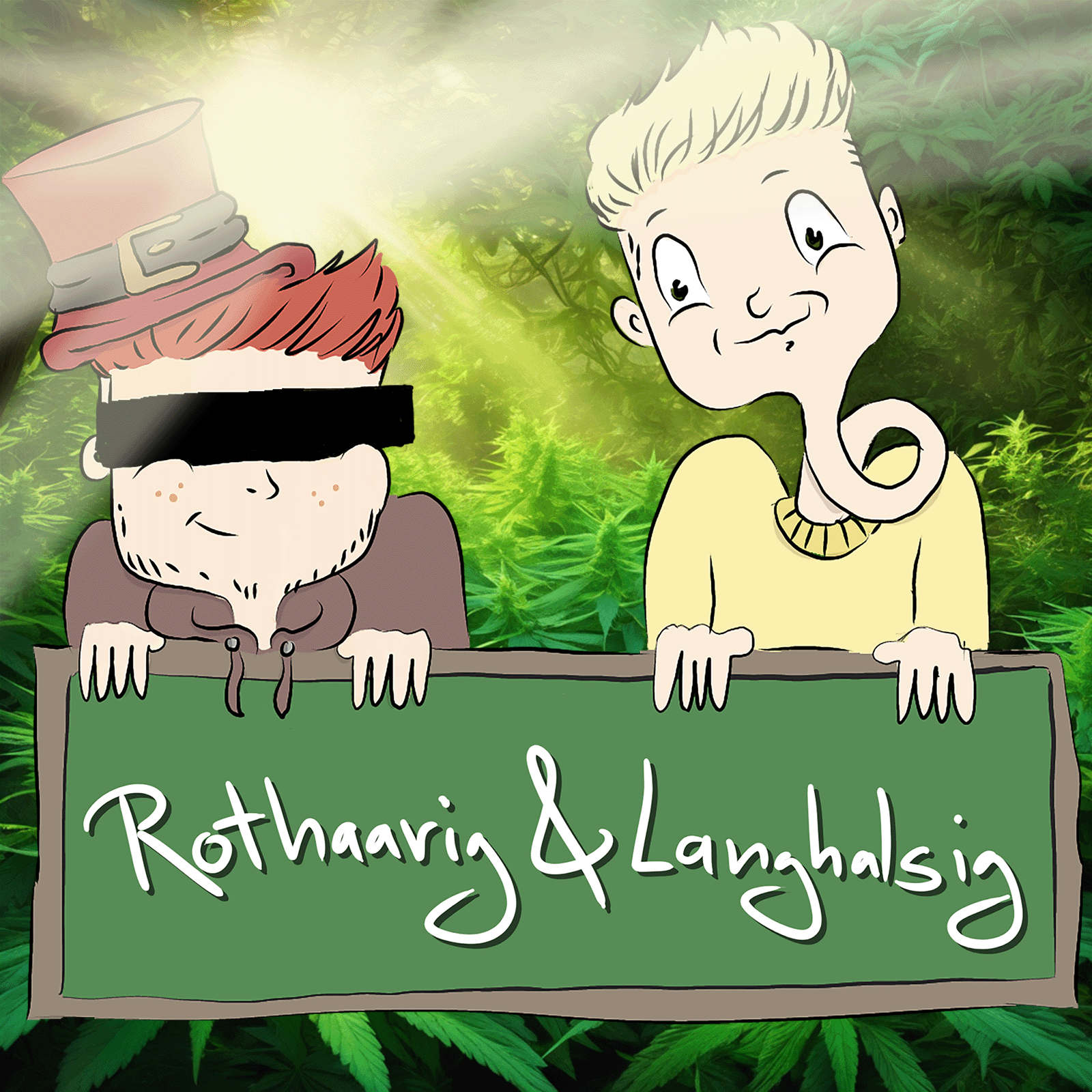 Rothaarig und Langhalsig