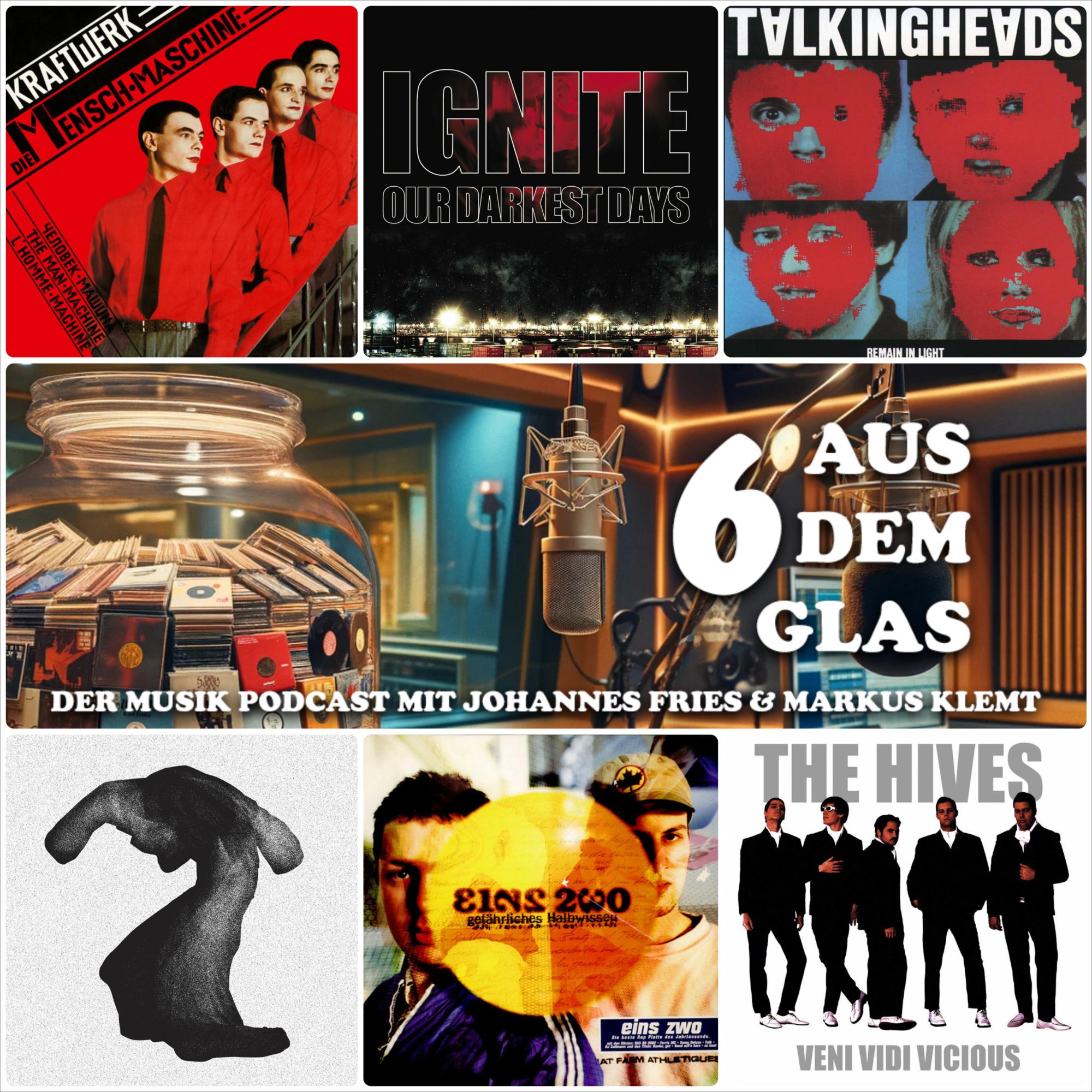 6 aus dem Glas