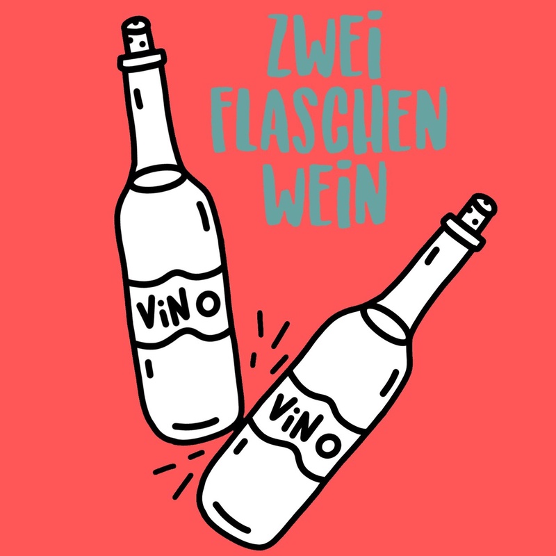 Zwei Flaschen Wein