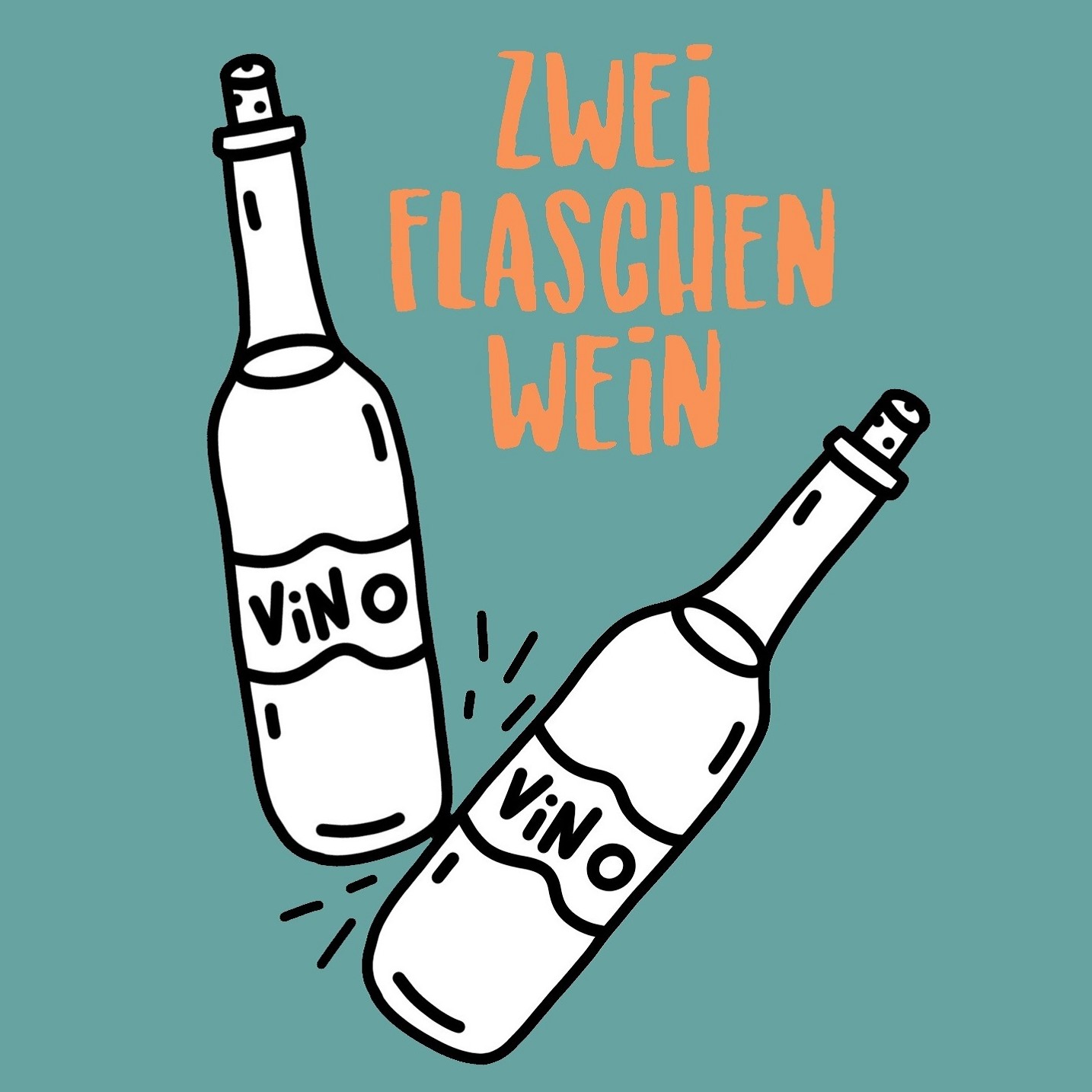 Zwei Flaschen Wein