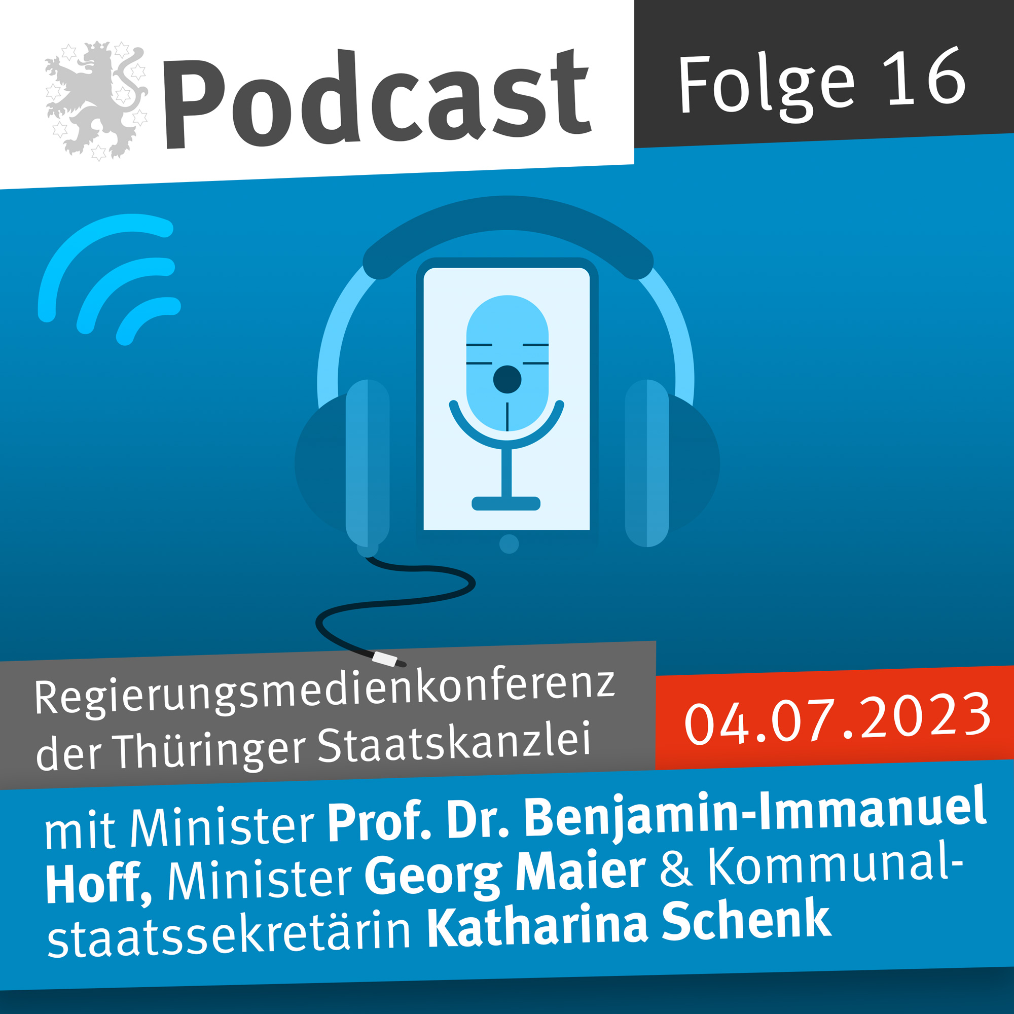 Regierungsmedienkonferenz des Freistaats Thüringen
