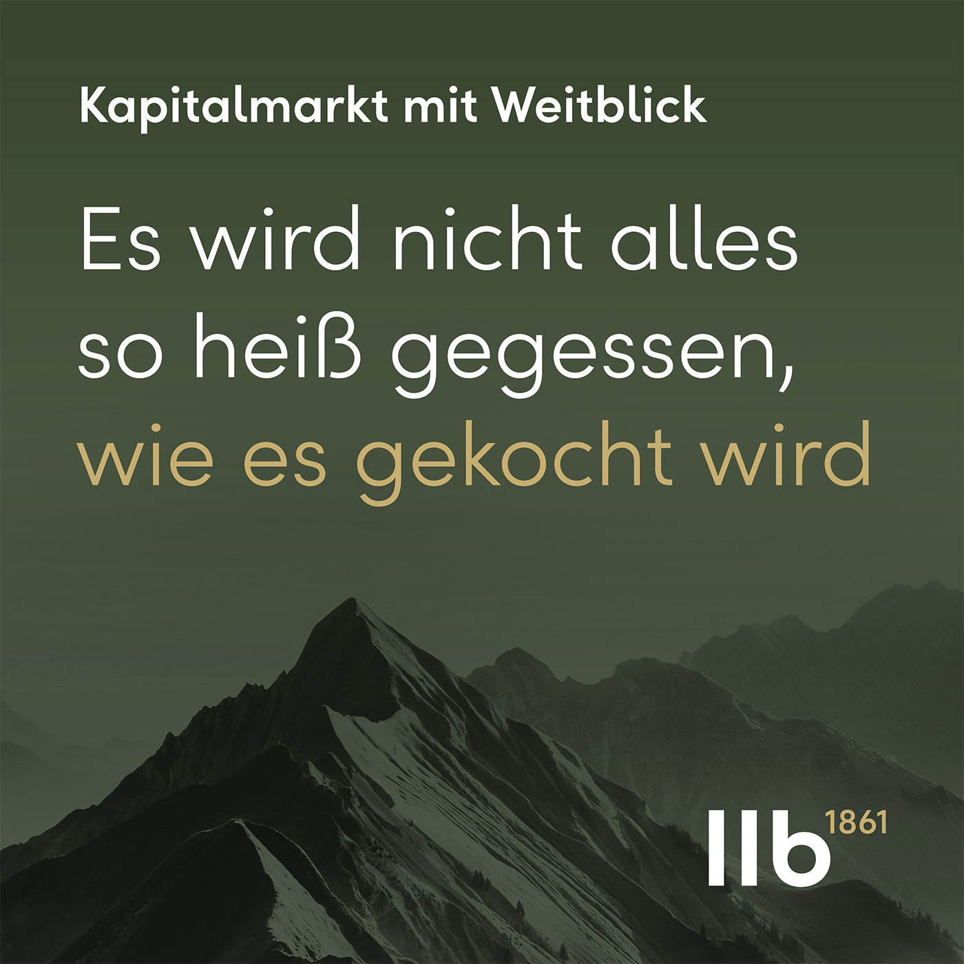 Kapitalmarkt mit Weitblick: Der Finanz-Podcast der LLB Bank AG