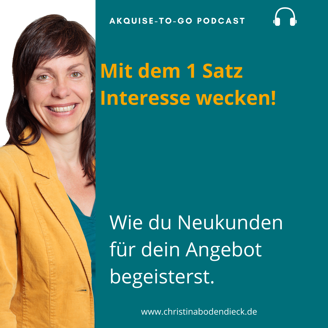 #134 Wie du mit dem 1 Satz Interesse bei neuen Kunden weckst episode artwork