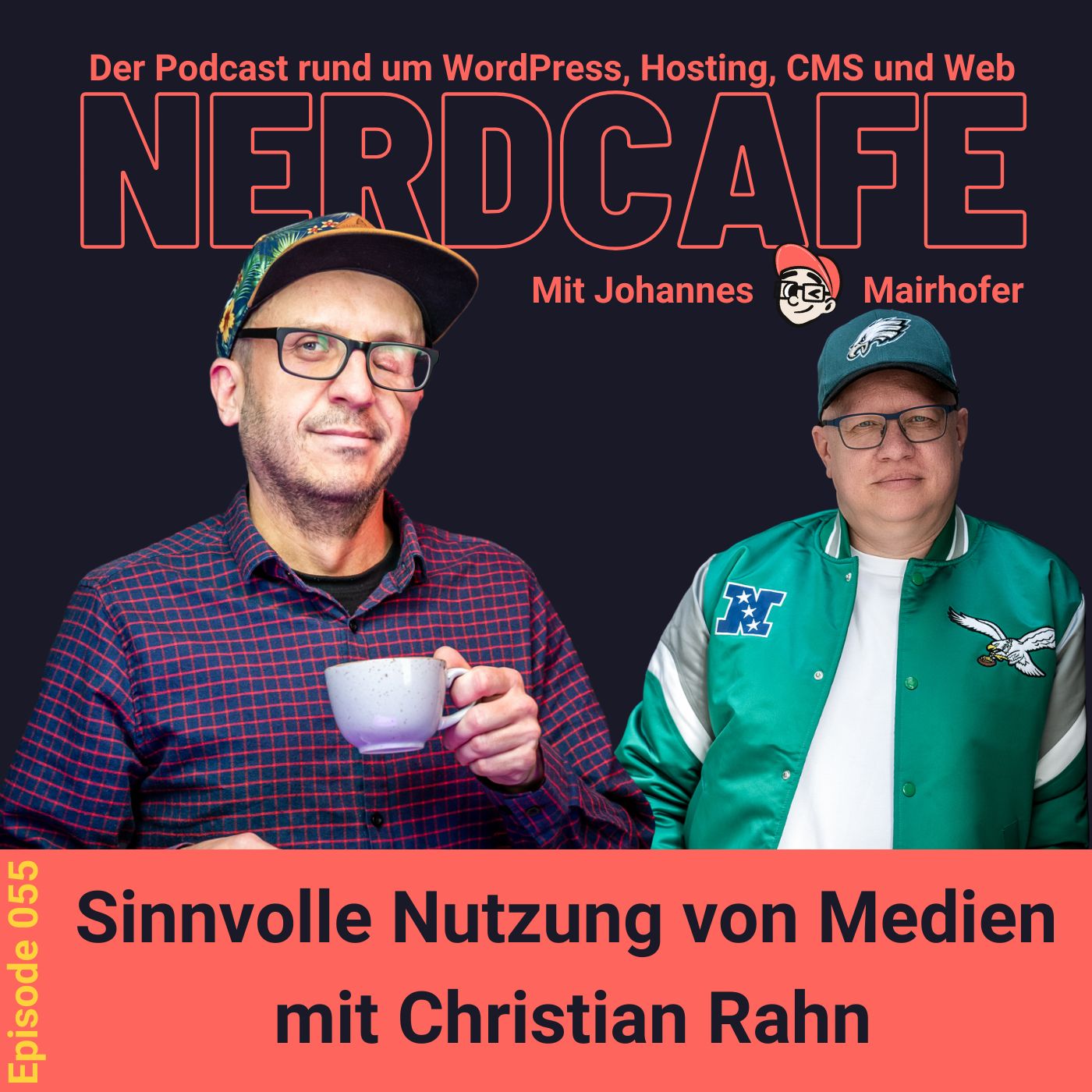 nerdcafe. Der Podcast rund um WordPress, Hosting, CMS und Web.