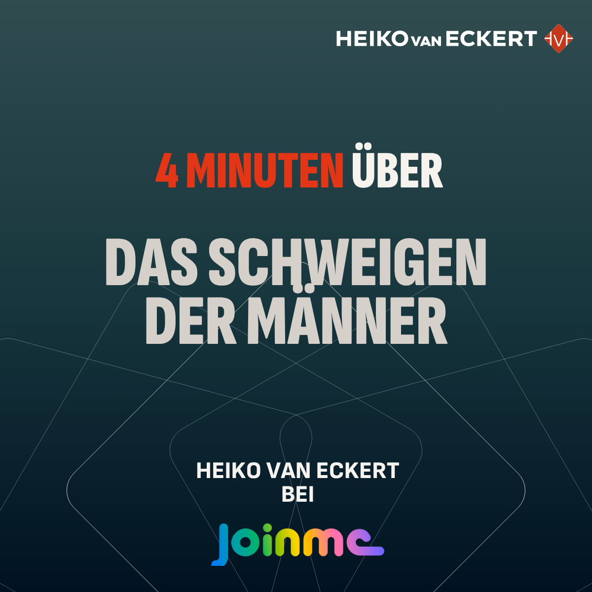 Mein JoinMe: Warum Männer nicht fühlen und was das mit Nähe, Liebe und Leben zu tun hat (#12)