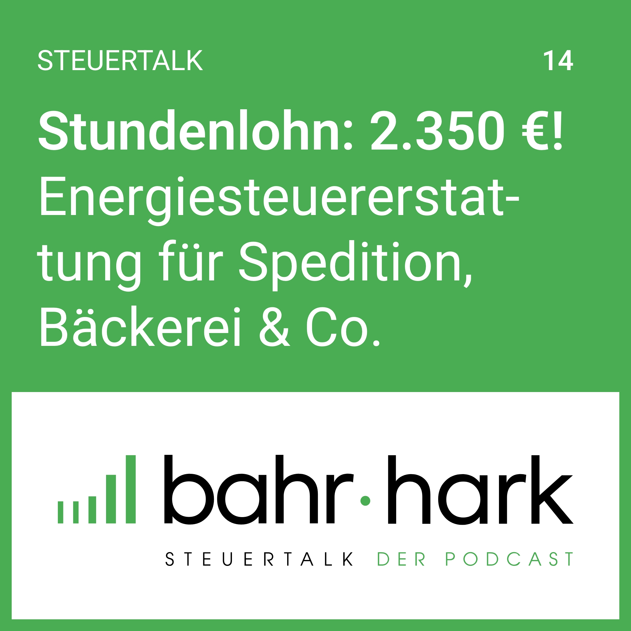 Energiesteuer-Erstattung (steuertalk 14) episode artwork