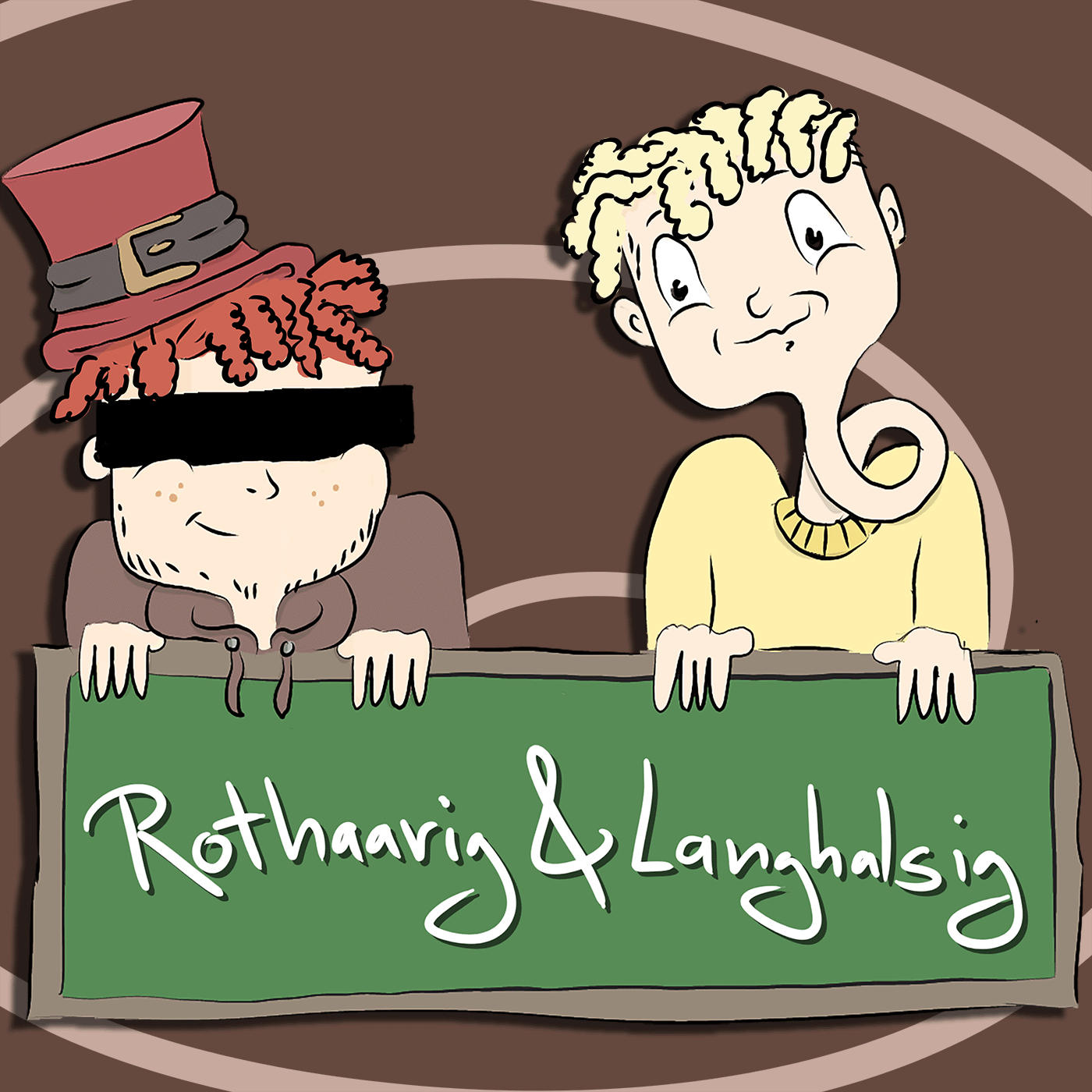 Rothaarig und Langhalsig