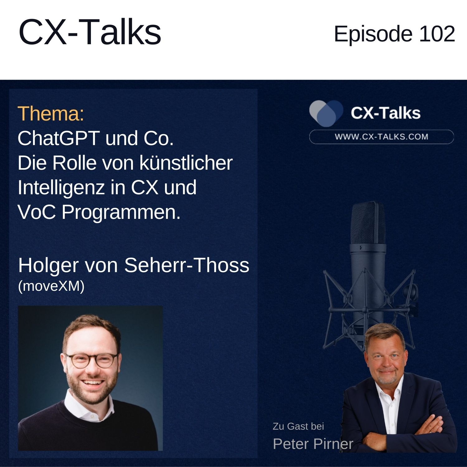 #102 ChatGPT und Co. Die Rolle von künstlicher Intelligenz in CX und VoC Programmen. Mit Holger von Seherr-Thoss