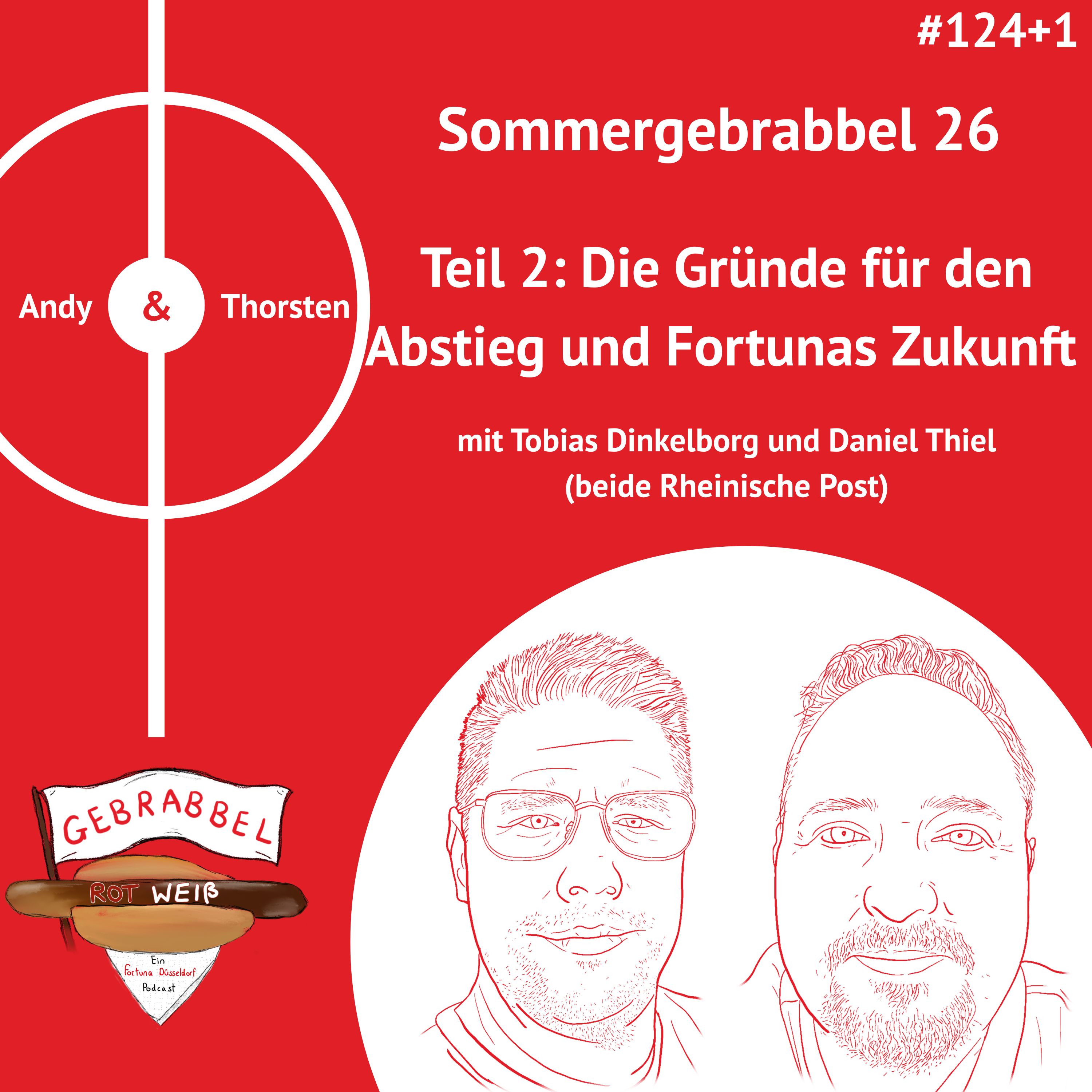 #124+1: Sommergebrabbel 26 – Teil 2: Die Gründe für den Abstieg und Fortunas Zukunft mit Tobias Dinkelborg und Daniel Thiel (beide Rheinische Post) episode artwork