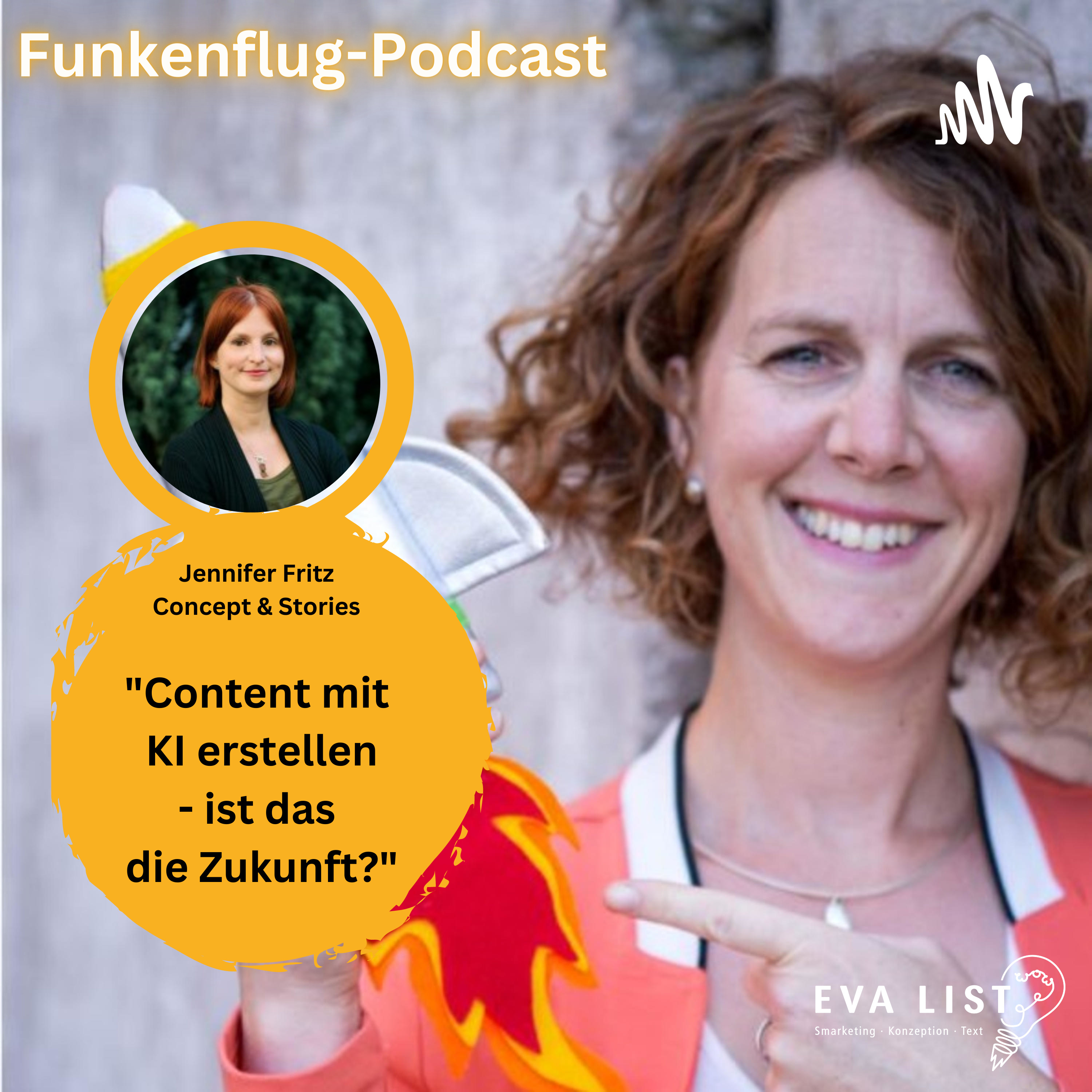 #13 Content erstellen mit künstlicher Intelligenz - ist das die Zukunft? Interview mit Jennifer Fritz von Concept & Story episode artwork