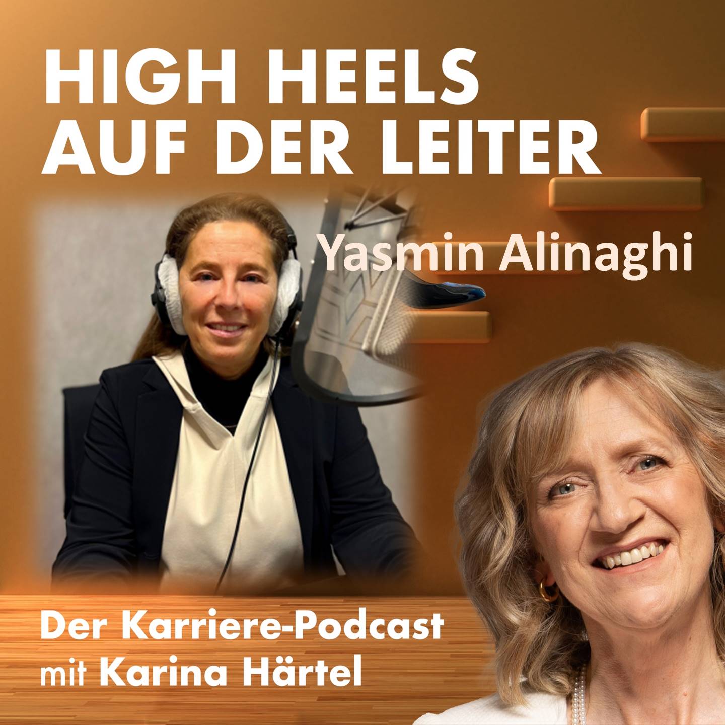 High Heels auf der Leiter