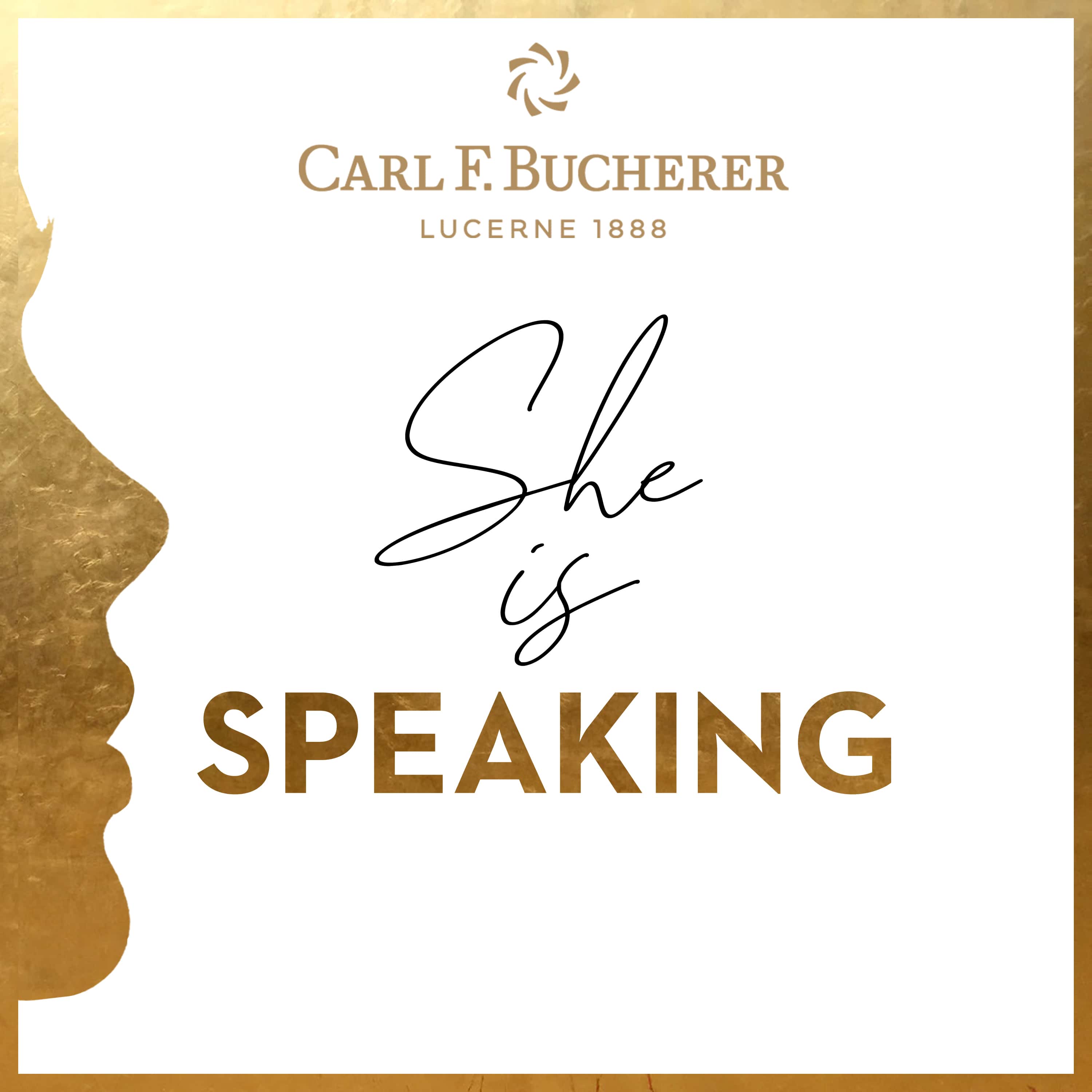 She is speaking