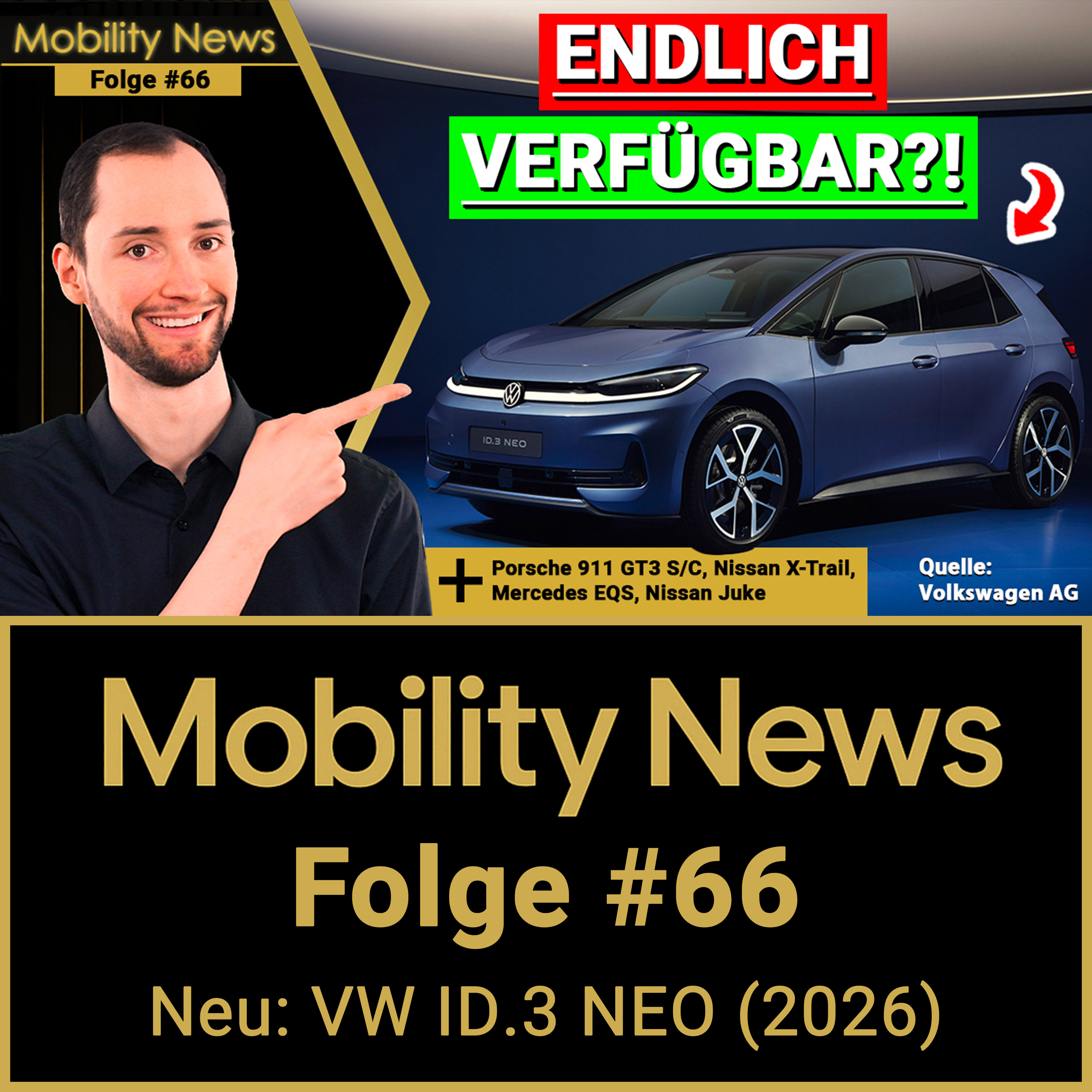 GOLF-ERSATZ oder nur NEUER NAME?! Das steckt wirklich dahinter – ID.3 NEO (2026) | Mobility News #66 episode artwork