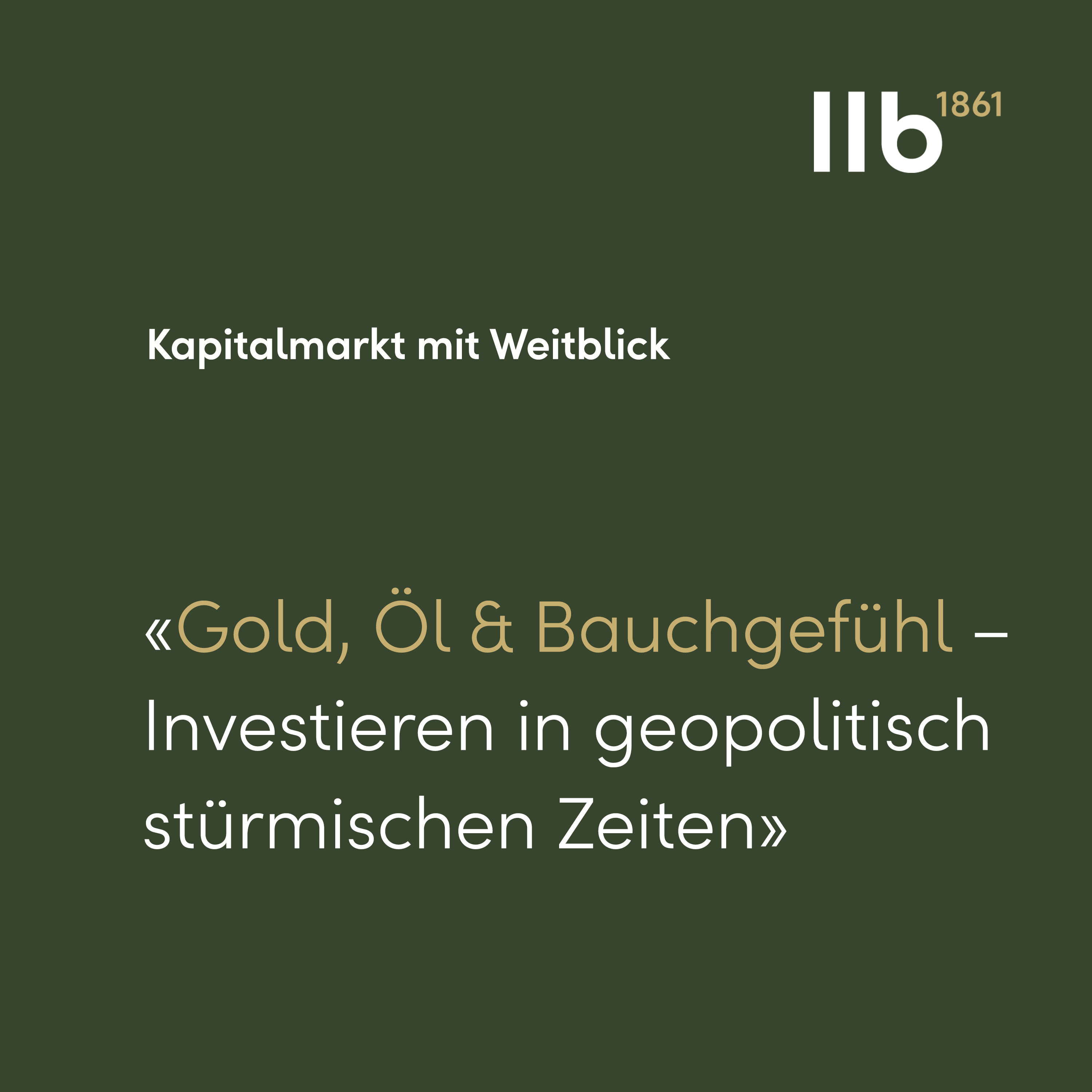 Gold, Öl oder Bauchgefühl – Wie investieren in geopolitisch stürmischen Zeiten?