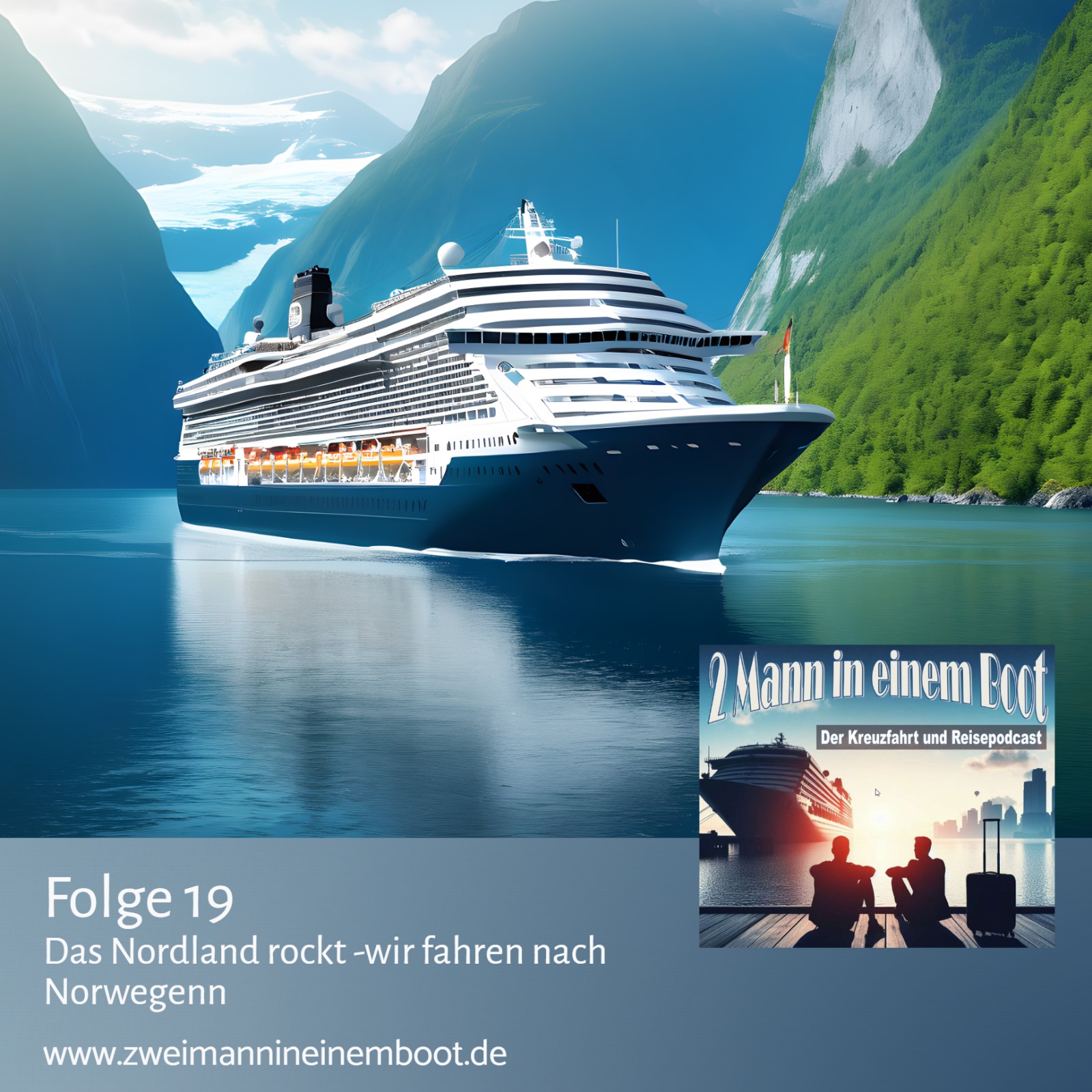 2 Mann in einem Boot