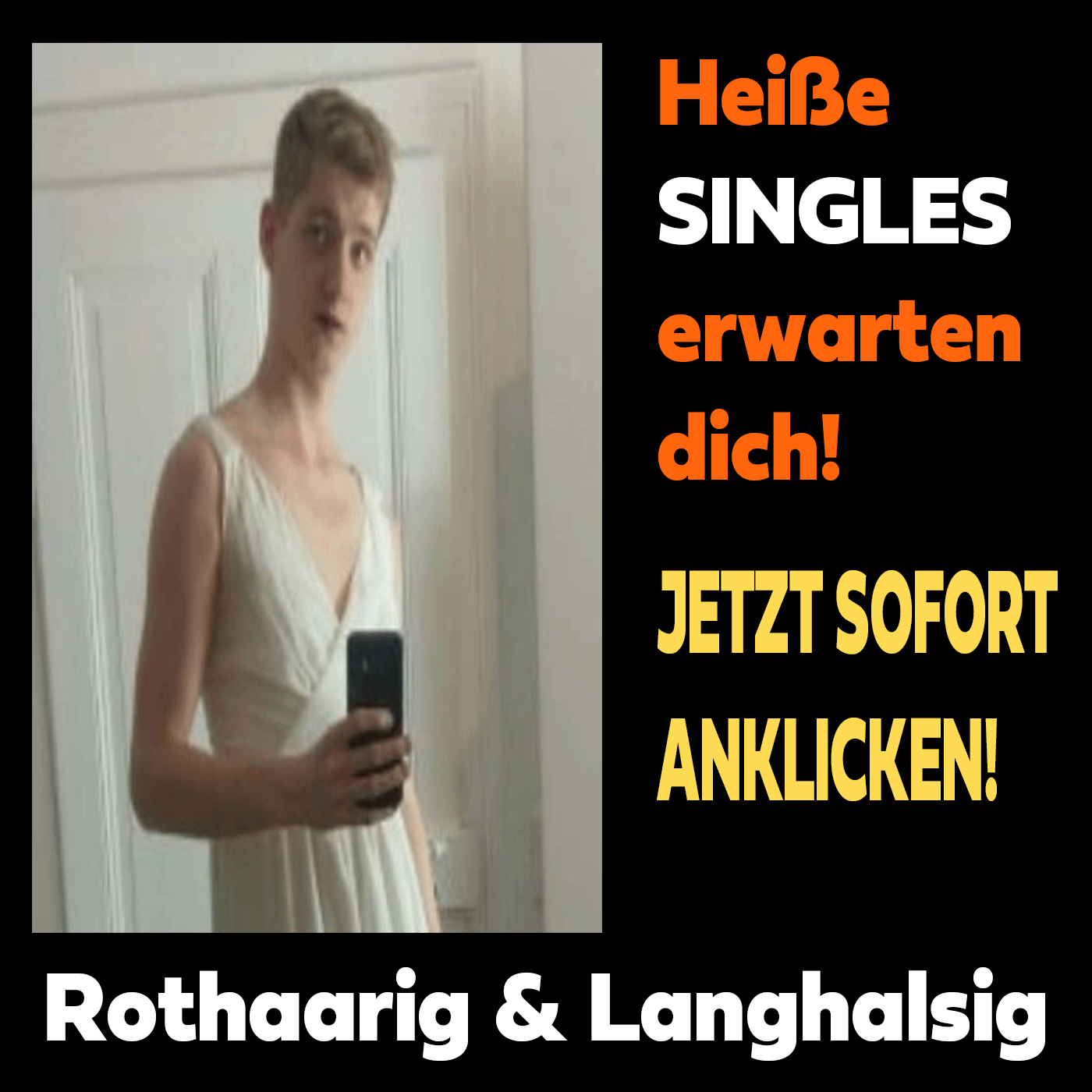 Rothaarig und Langhalsig