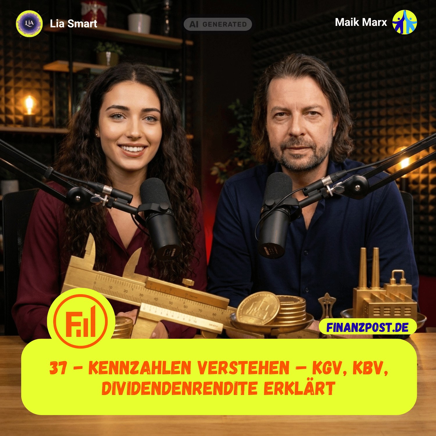37 – Kennzahlen verstehen: KGV, KBV & Dividendenrendite einfach erklärt episode artwork