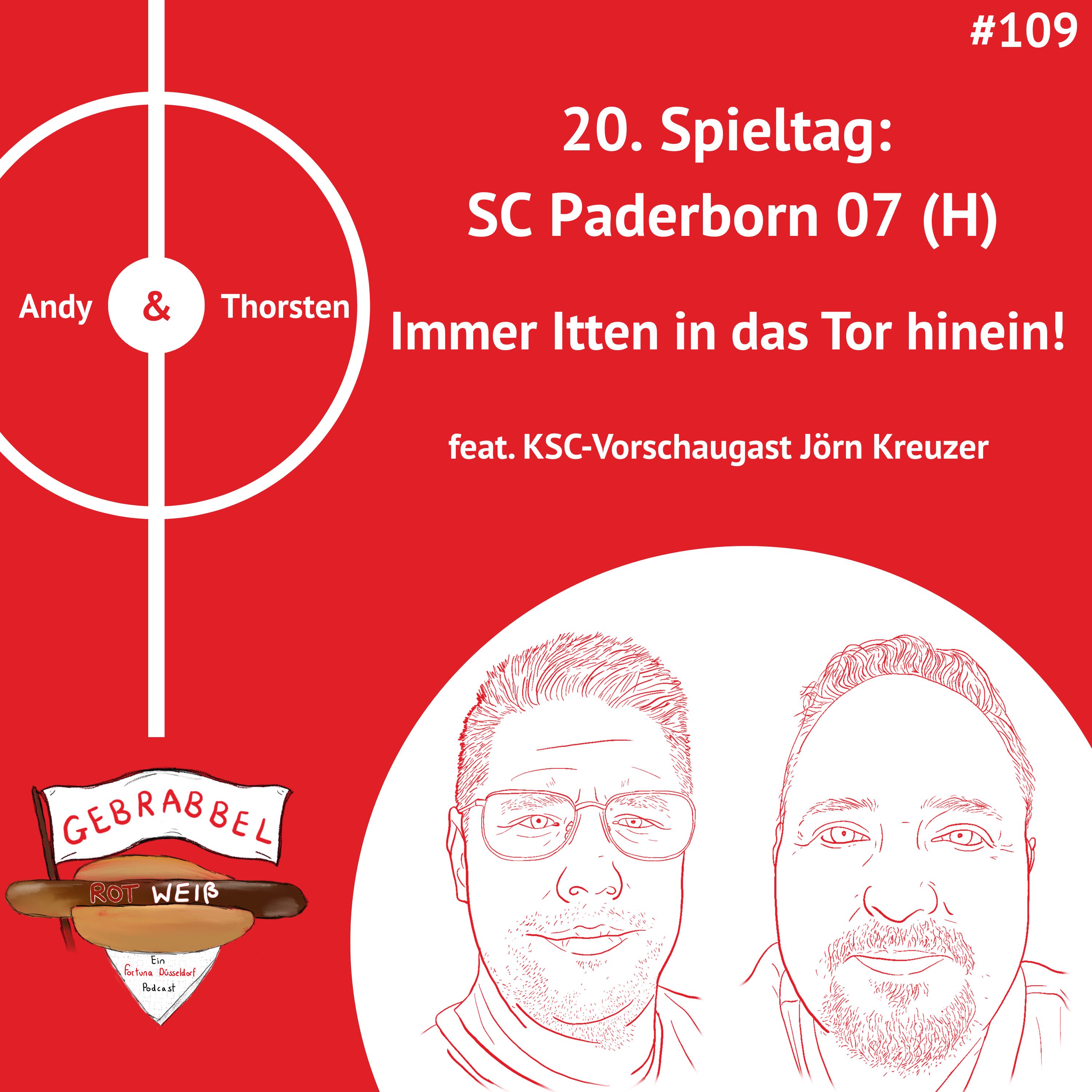 #109: 20. Spieltag: SC Paderborn 07 (H) – Immer Itten in das Tor hinein! feat. KSC-Vorschaugast Jörn Kreuzer episode artwork